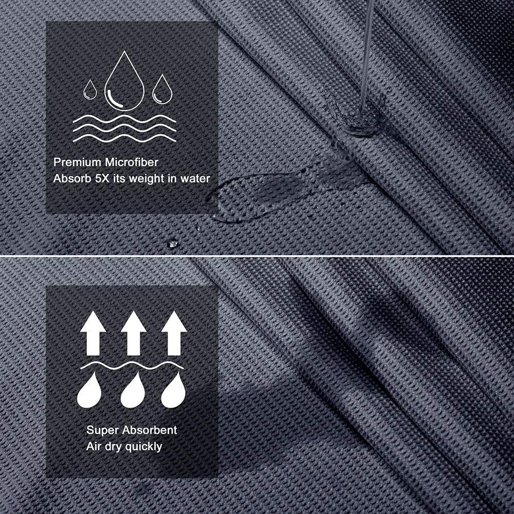 Toalla de Yoga Heathyoga Antideslizante 182.88x66.04cm Microfibra