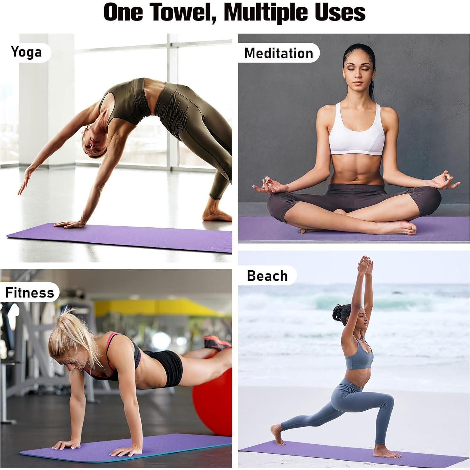 Toalla de Yoga Antideslizante MoKo 189x70cm para Hot Yoga