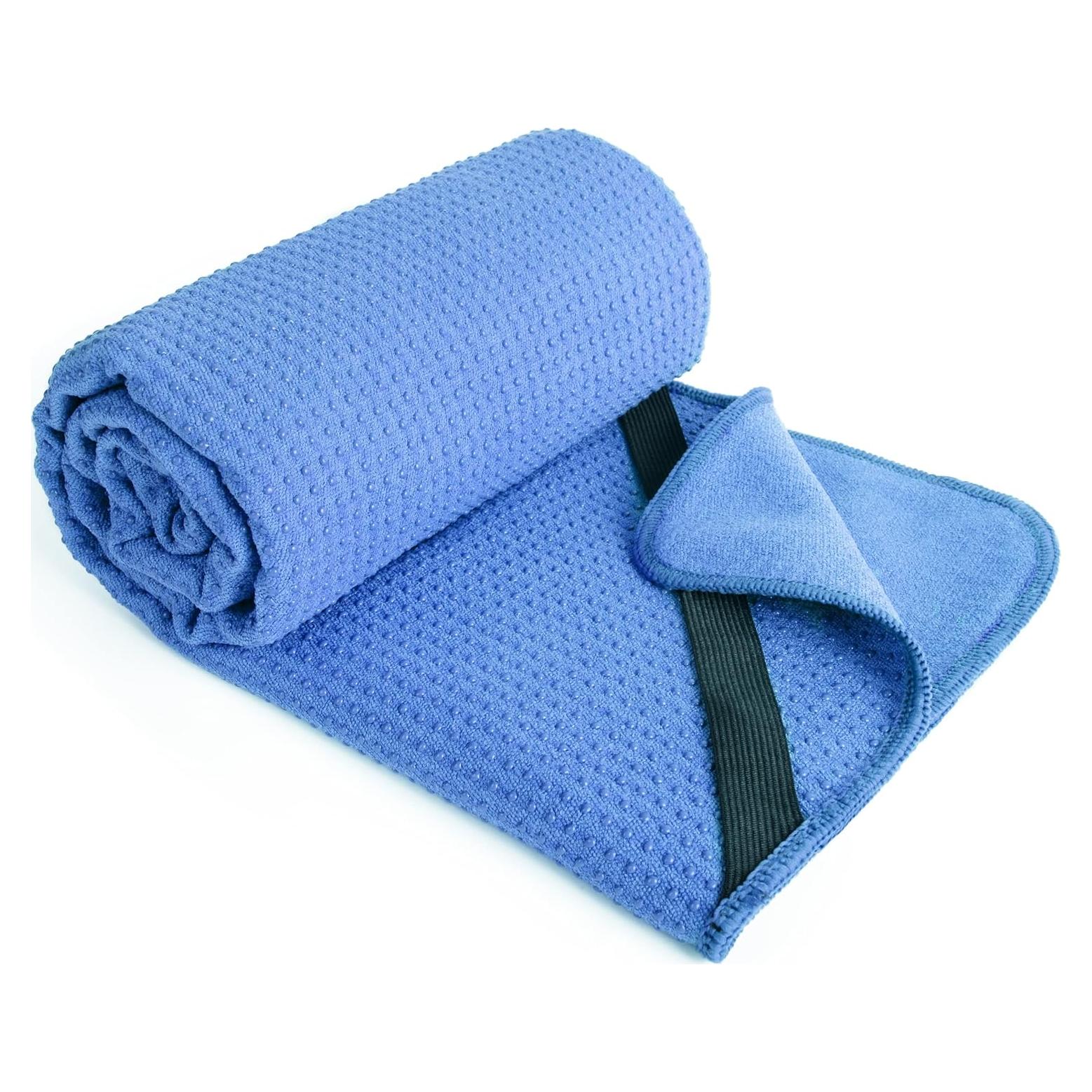 Toalla de Yoga POLYTE Microfibra Antideslizante 61x183 cm Azul