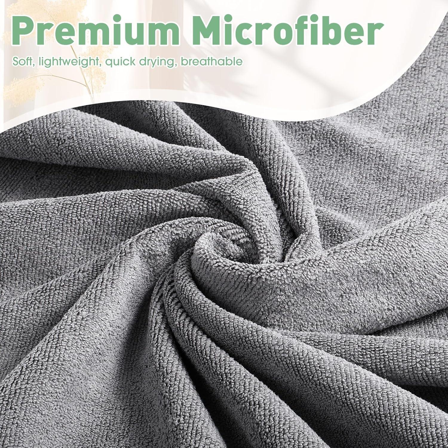 Toallas de Yoga Antideslizantes Breling 6 Pcs Microfibra 68x183cm