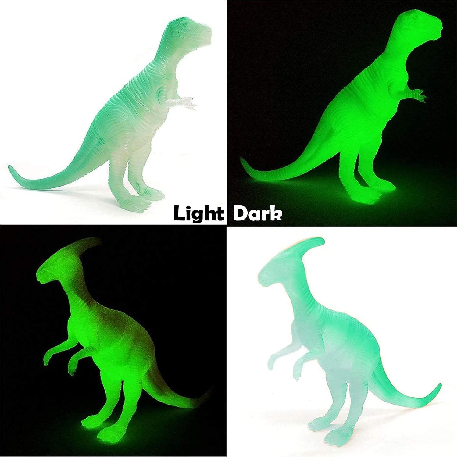 Figuras de Dinosaurios Brillantes Liberty Imports 24 Pcs