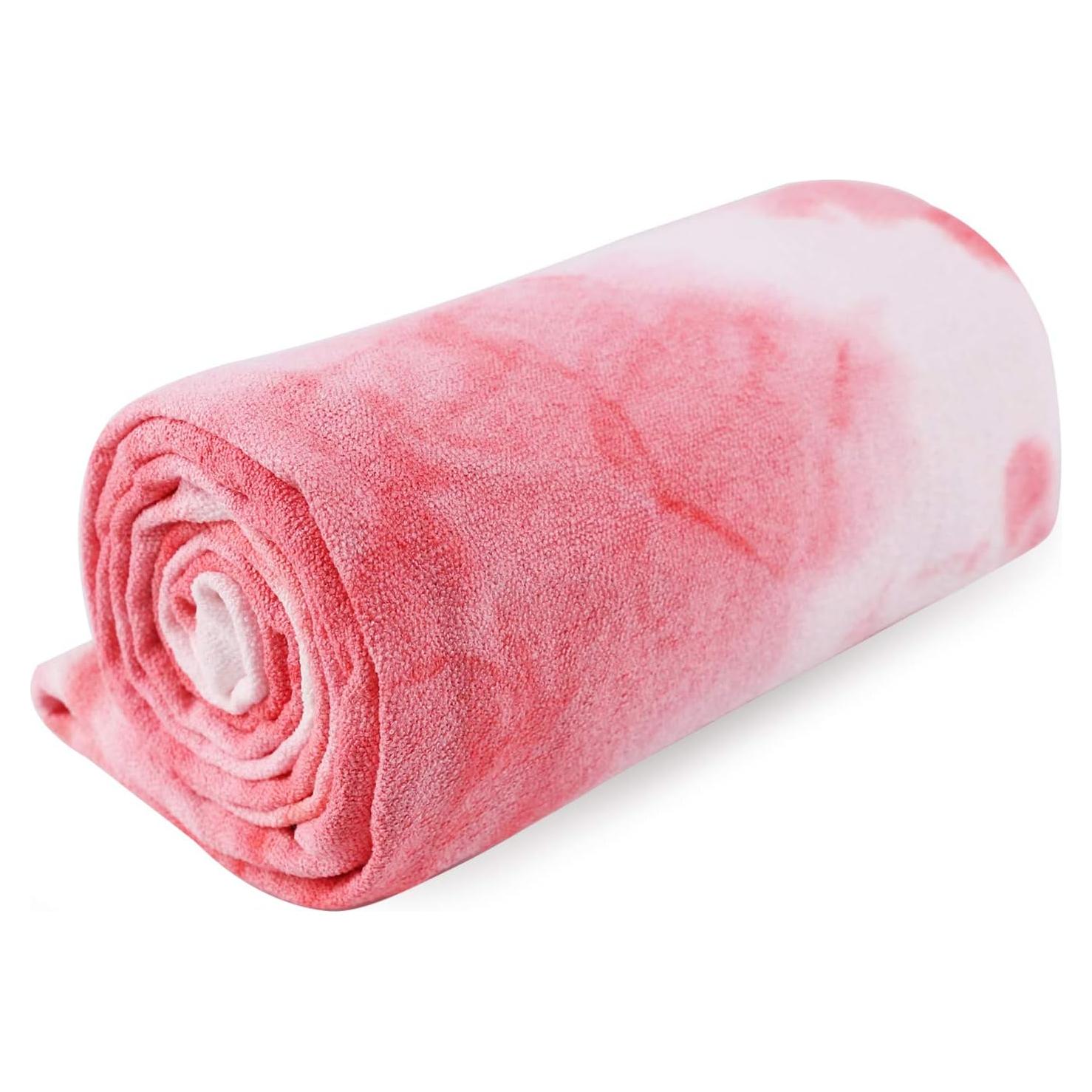 Toalla de Yoga Antideslizante DREAM SLIM 183x61cm Rosa