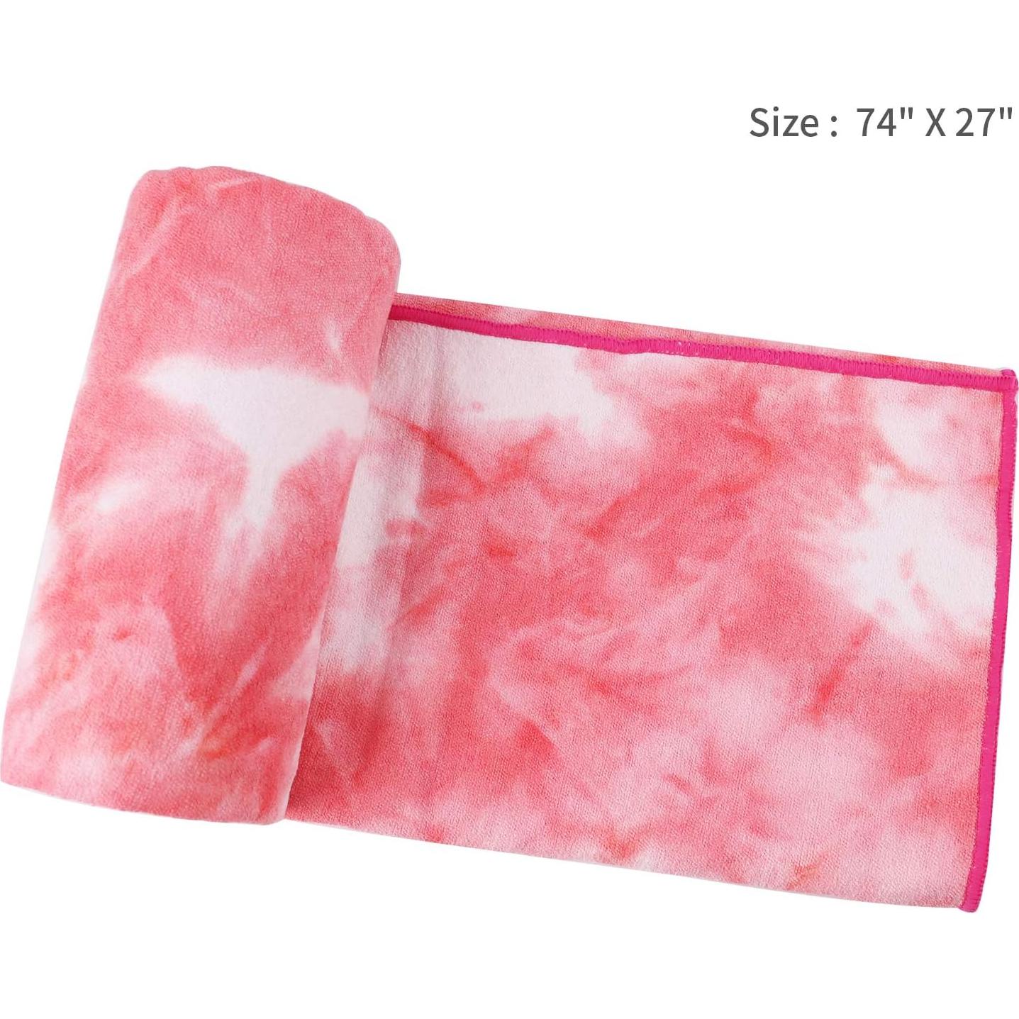 Toalla de Yoga Antideslizante DREAM SLIM 183x61cm Rosa