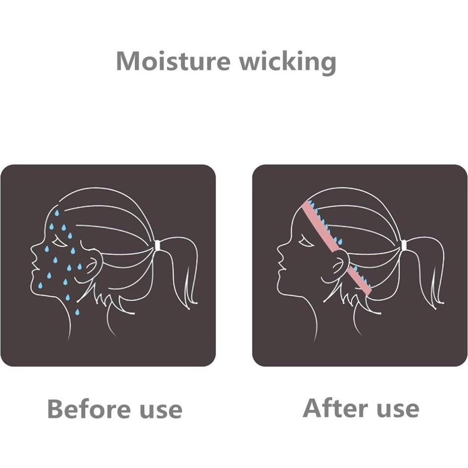 6 Pack Diademas Deportivas QiShang para Mujeres Antideslizantes