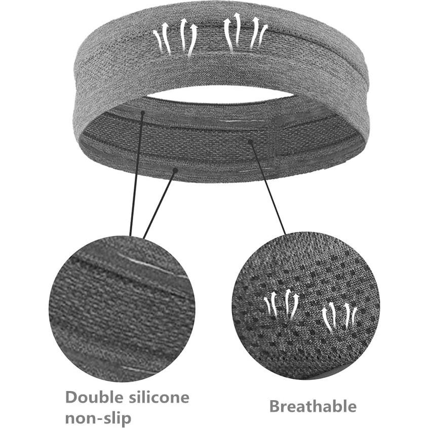 6 Pack Diademas Deportivas QiShang para Mujeres Antideslizantes