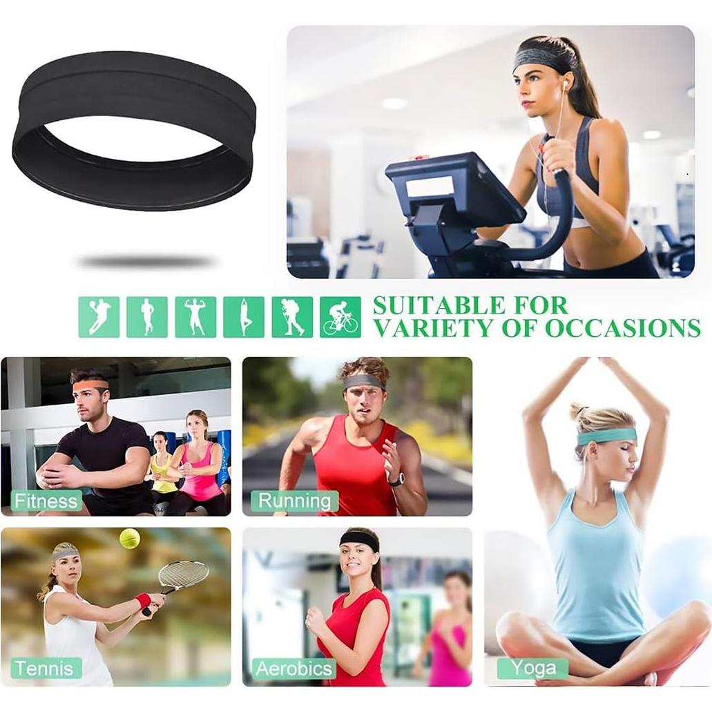 6 Pack Diademas Deportivas QiShang para Mujeres Antideslizantes