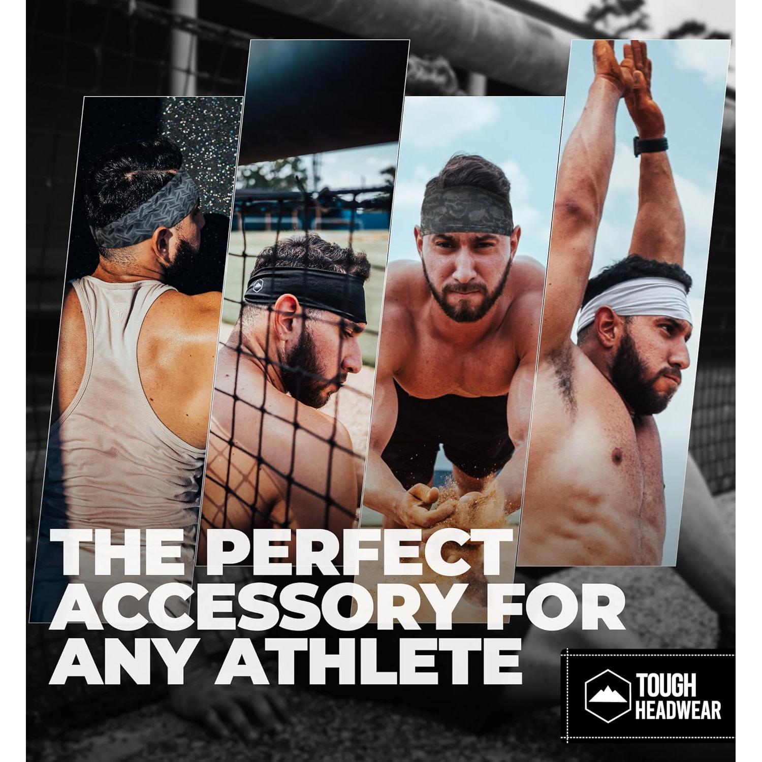 Diadema deportiva Tough Headwear Dryzone para hombres - 100% poliéster