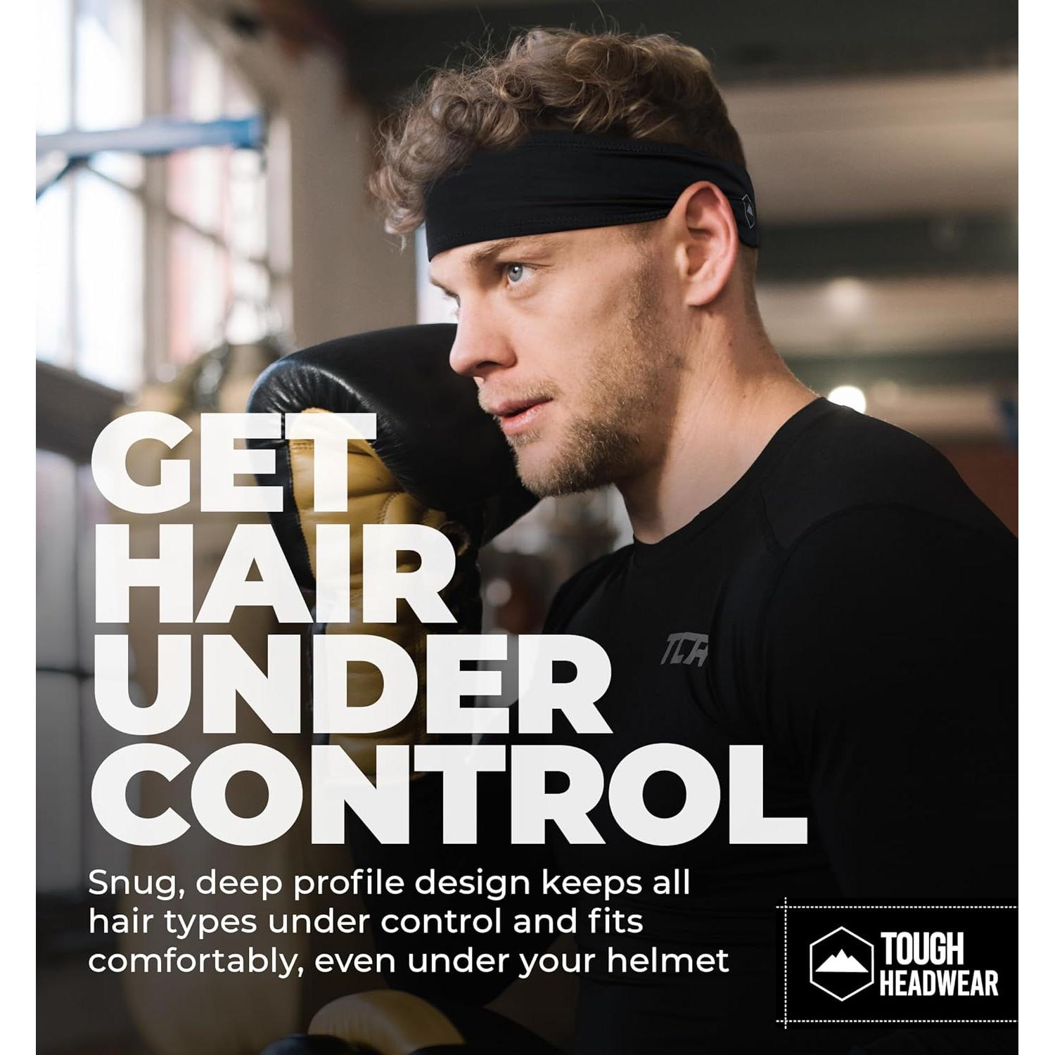 Diadema deportiva Tough Headwear Dryzone para hombres - 100% poliéster