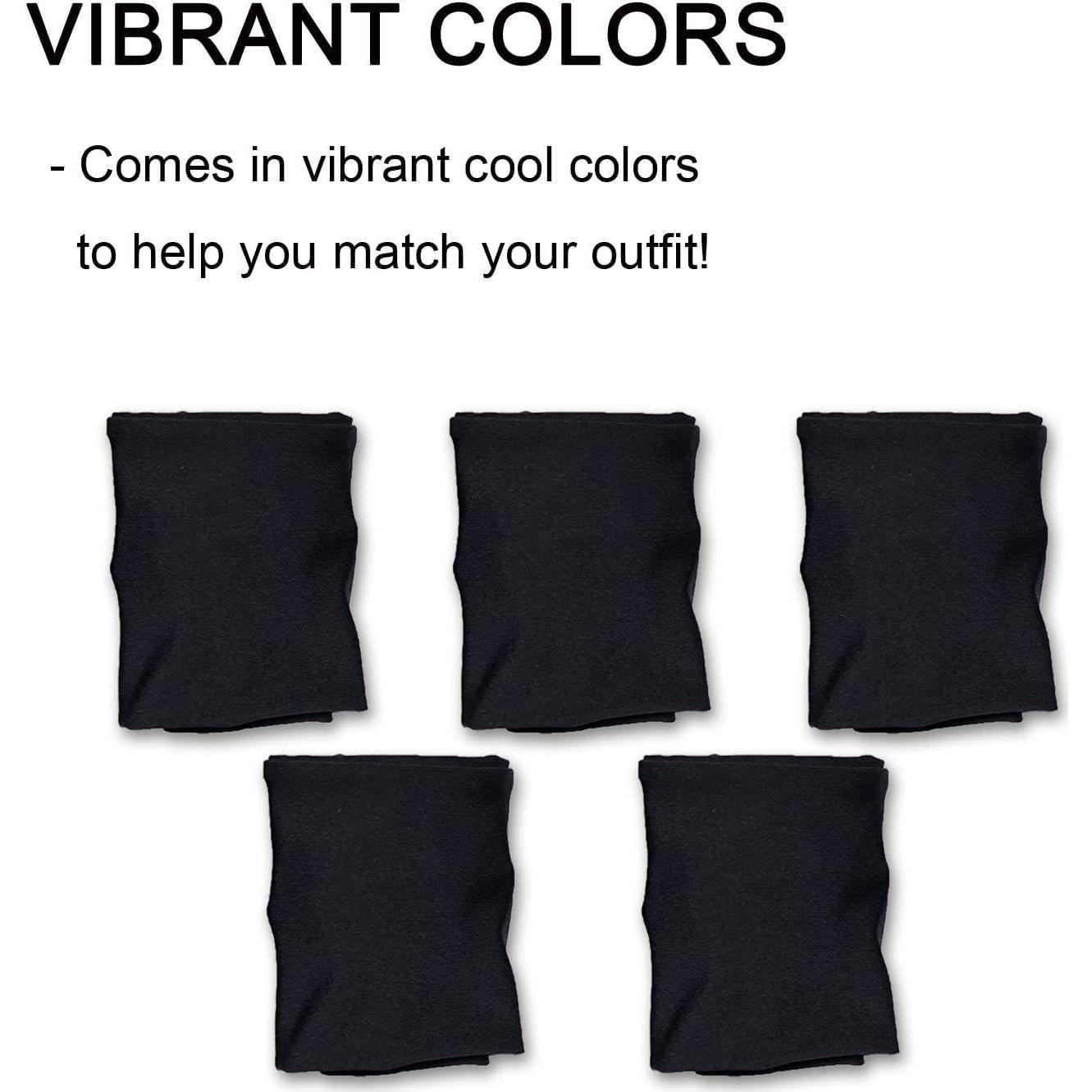 Cinta para el cabello Calbeing negra, talla única, absorción de sudor