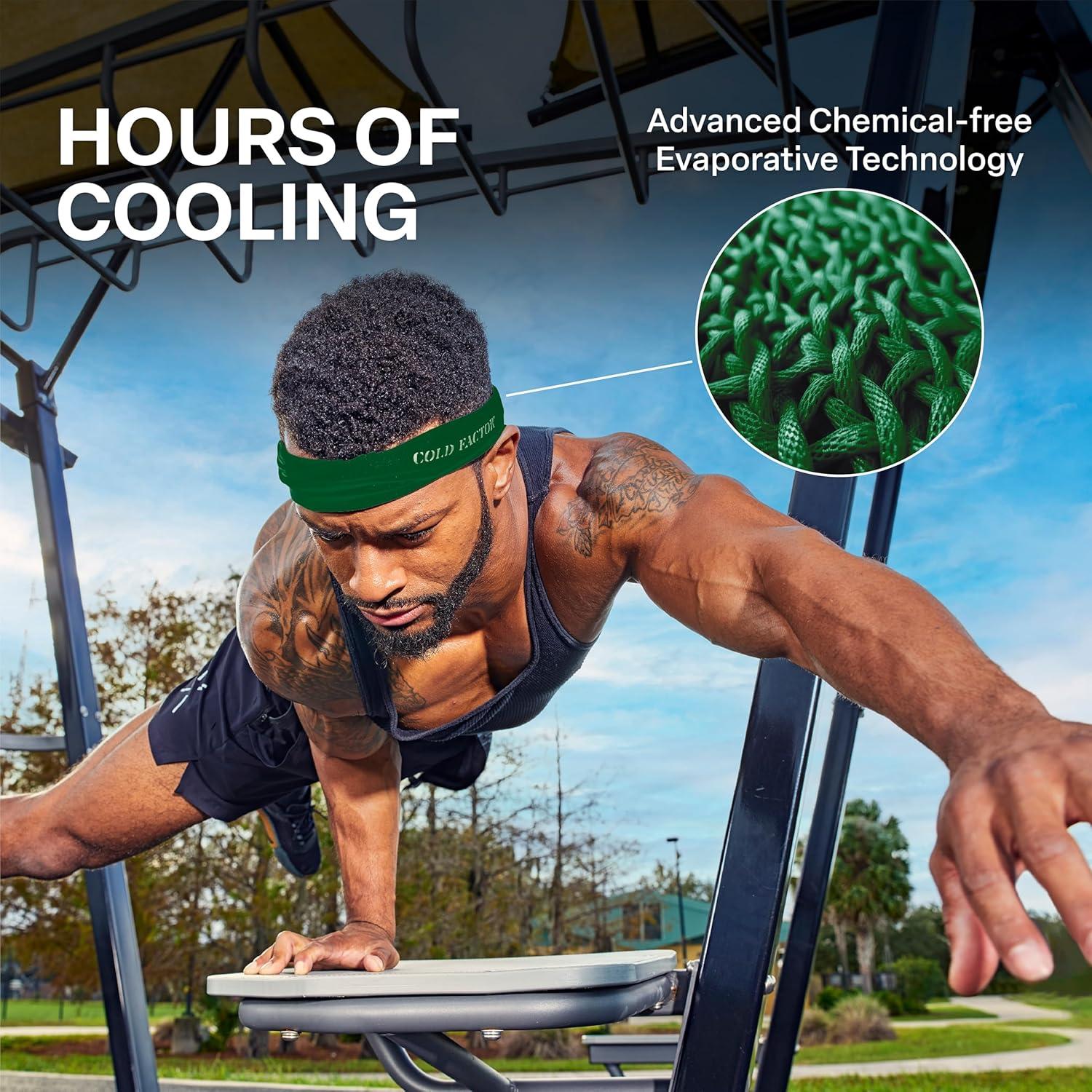 Banda para la cabeza COLD FACTOR enfriamiento instantáneo UPF 50+