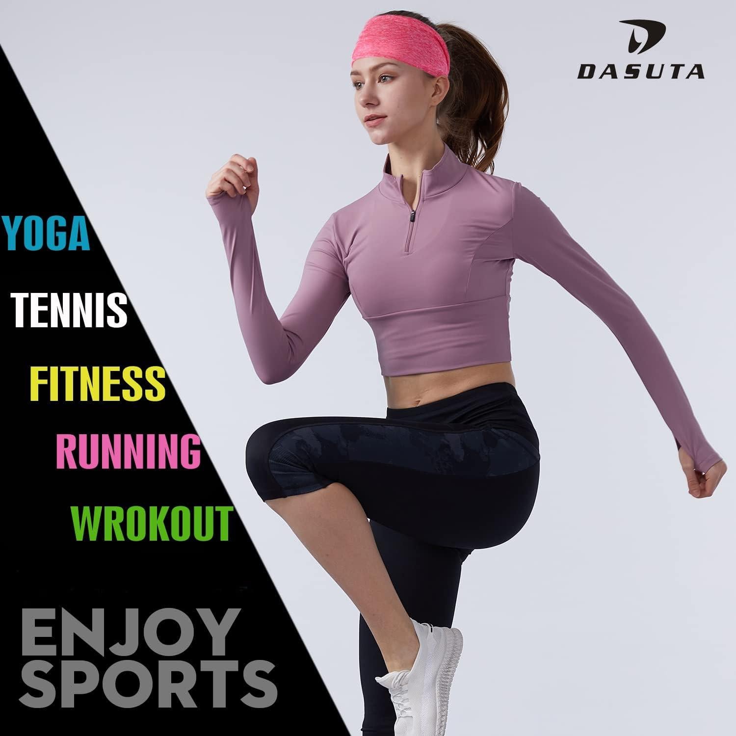 Diademas elásticas para mujer DASUTA - 10 colores, antideslizantes