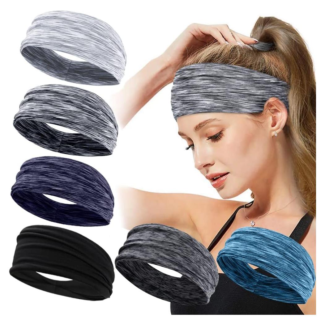 Cintas de Sudor Elásticas Terse para Mujeres - 6 Piezas