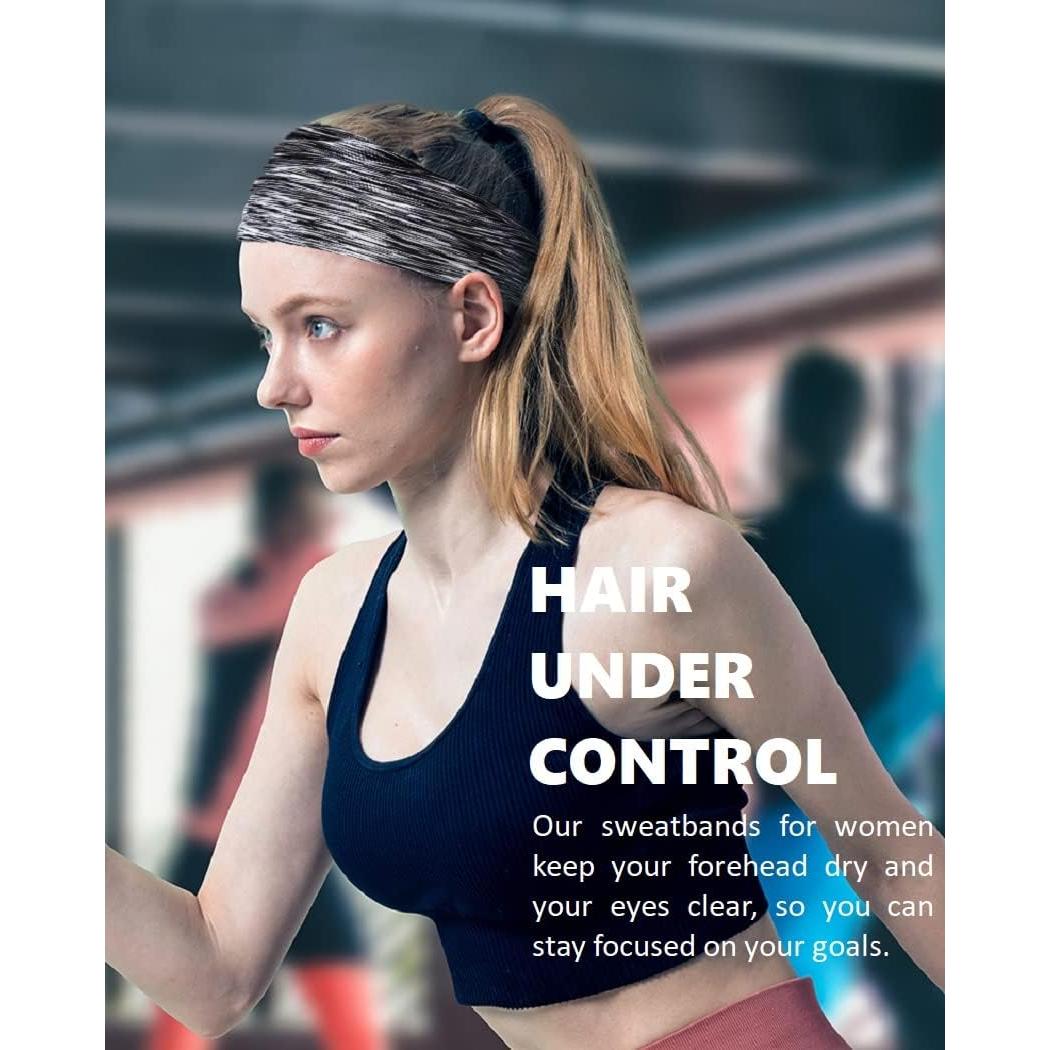 Cintas de Sudor Elásticas Terse para Mujeres - 6 Piezas