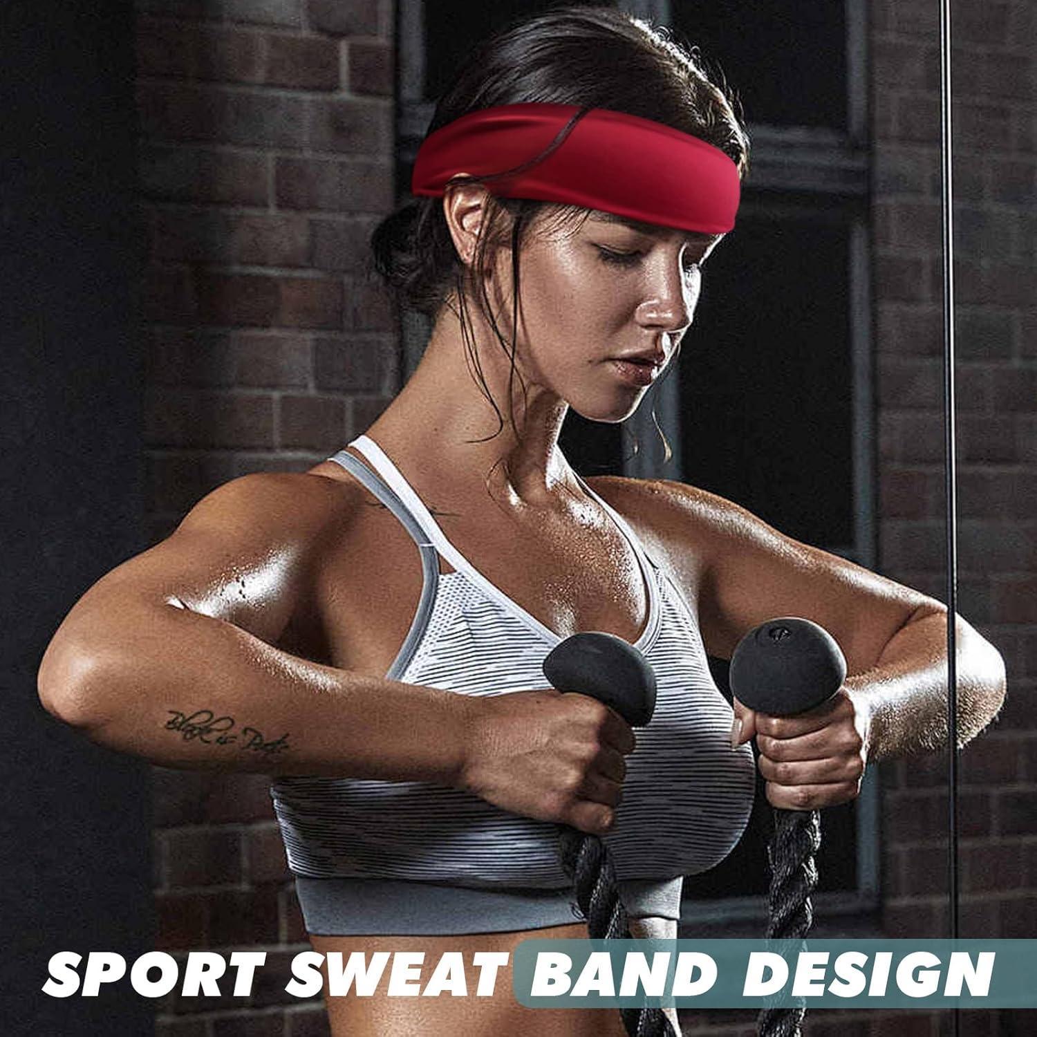 Cintas para el cabello Rokkibom 7 piezas para hombres - Sudor y deporte