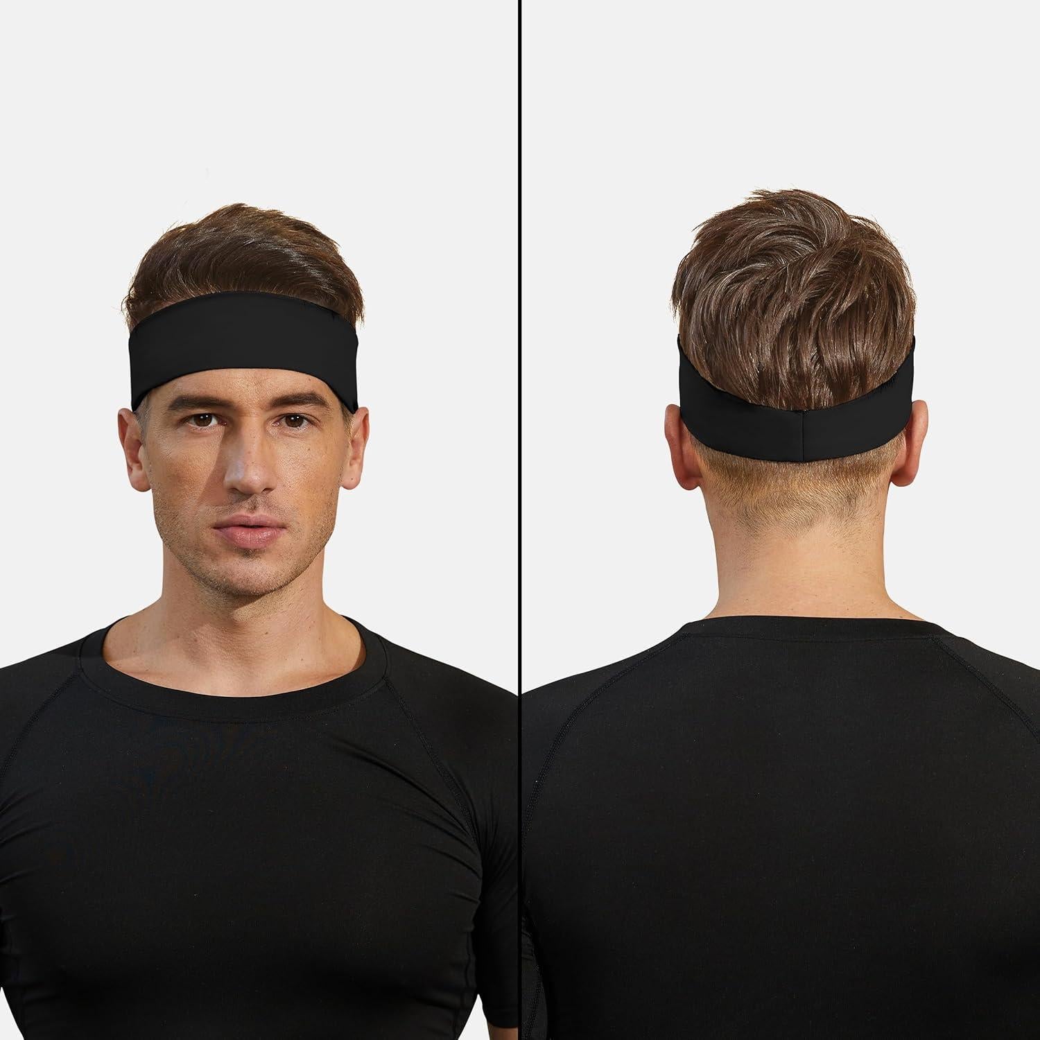 Diademas Deportivas VIMPEP para Hombres - 4 Piezas, Secado Rápido