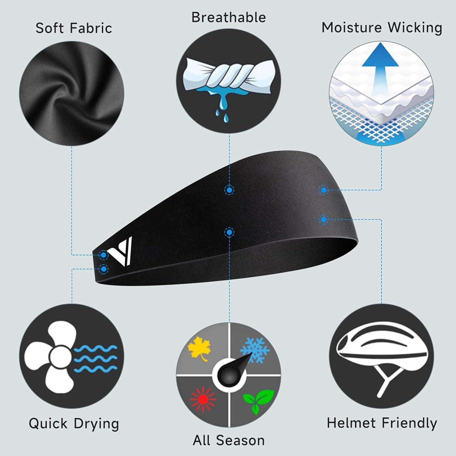 Banda para la Cabeza de Sudor Vgogfly para Hombres - Talla Única