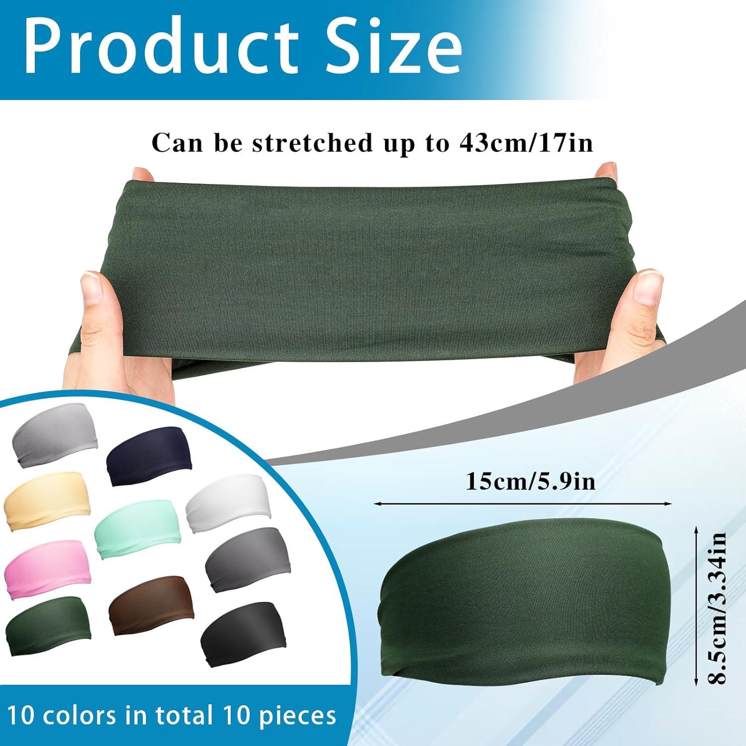 10 Diademas Deportivas Unisex Vin Beauty - Absorbentes de Sudor