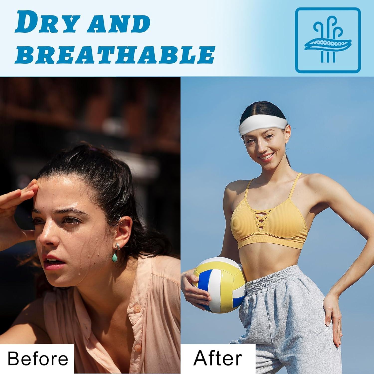 10 Diademas Deportivas Unisex Vin Beauty - Absorbentes de Sudor