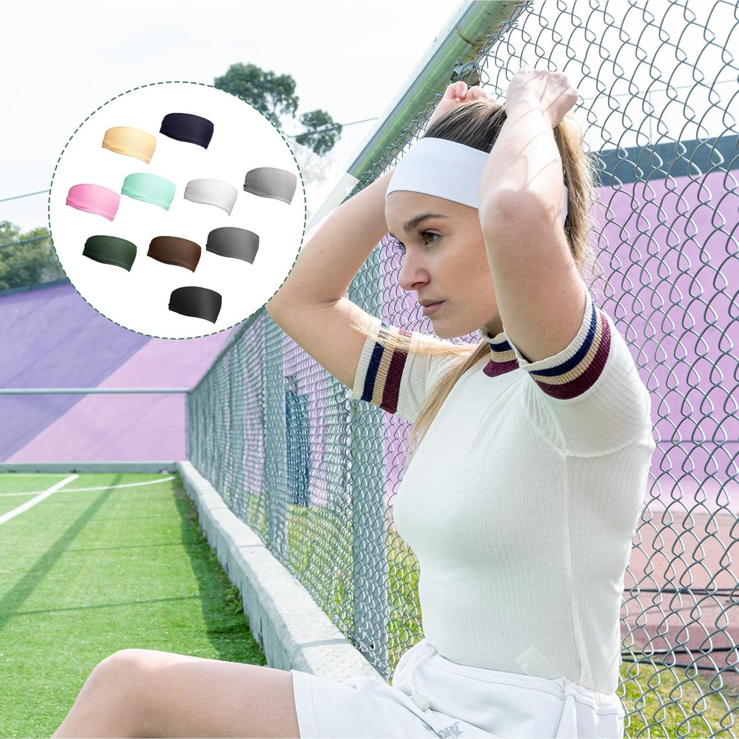 10 Diademas Deportivas Unisex Vin Beauty - Absorbentes de Sudor