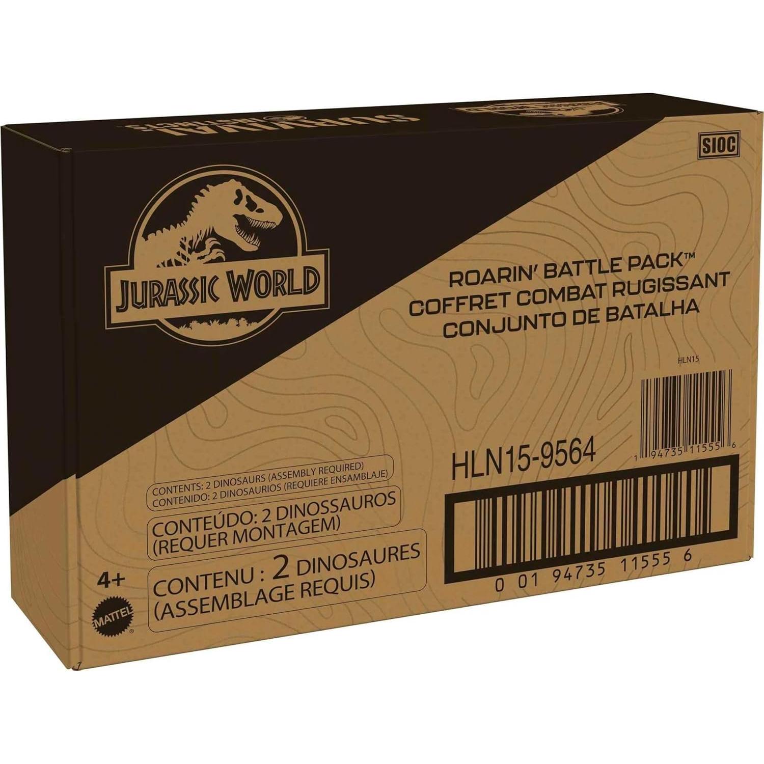 Mattel Jurassic World Paquete de Batalla Iguanodon y Skorpiovenator
