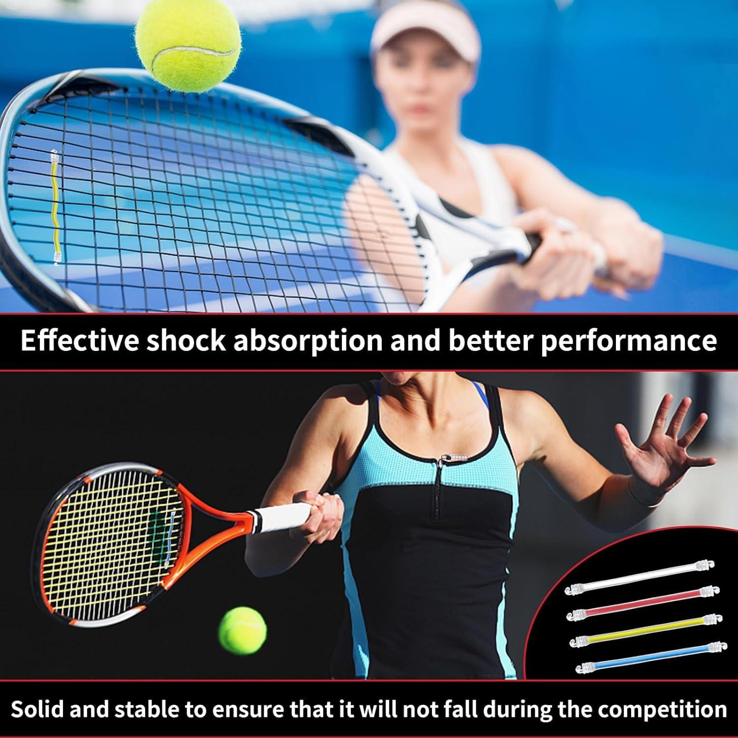 Dampener de Raqueta de Tenis SPORTIC - 8 Piezas Silicona 10.16 cm