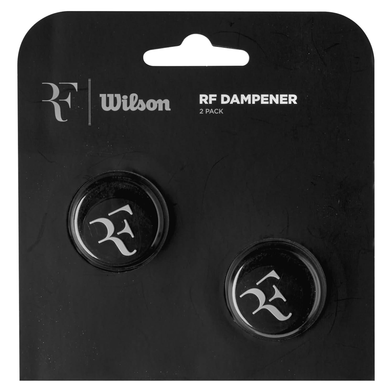 Amortiguador de Tenis Wilson RF - 2 Piezas, Silicona Negra