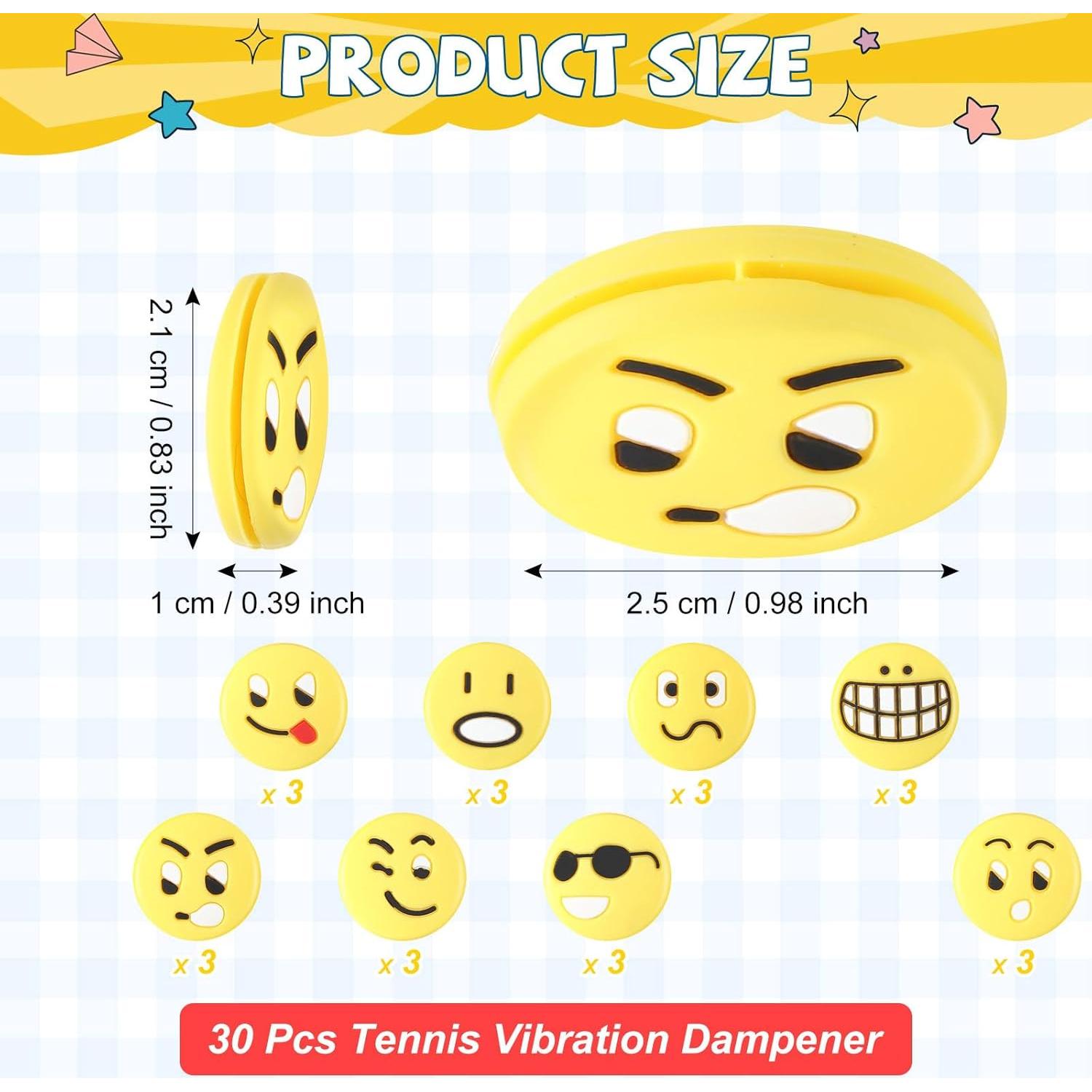 Amortiguadores de Vibración para Raqueta de Tenis Jexine - 30 Piezas