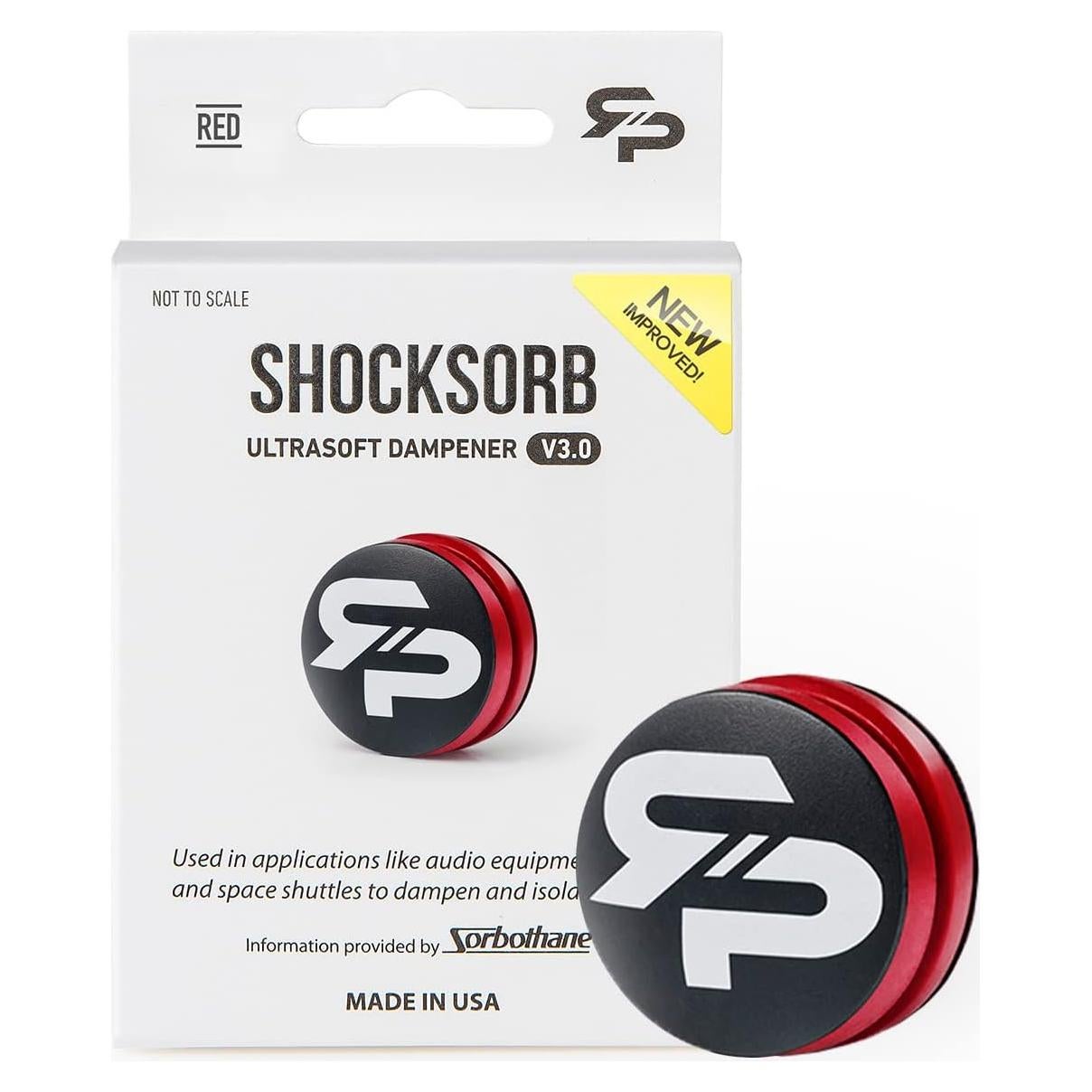 Amortiguador de Vibraciones RTP Shocksorb V3 para Tenis - Rojo