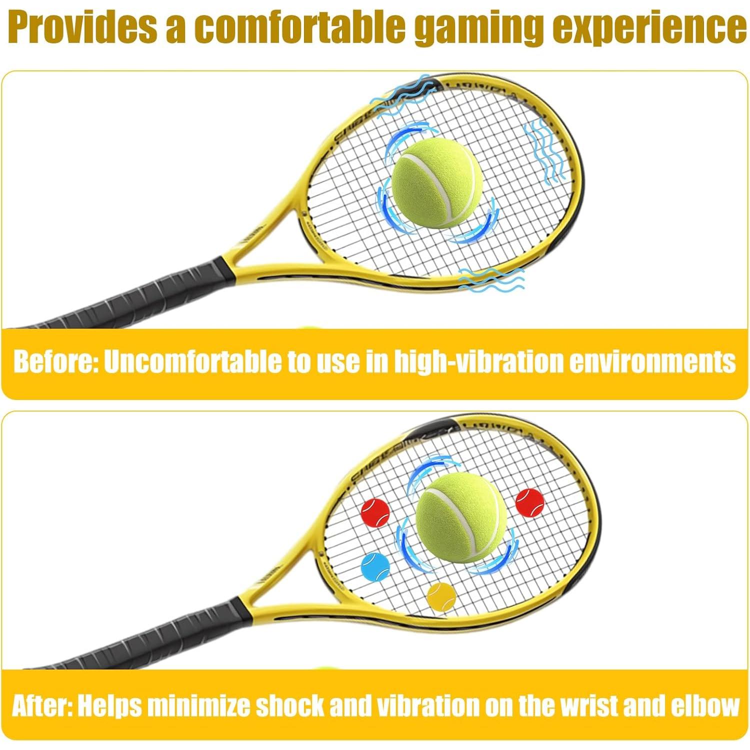 16 Amortiguadores de Vibración de Silicona Gosknor para Tenis