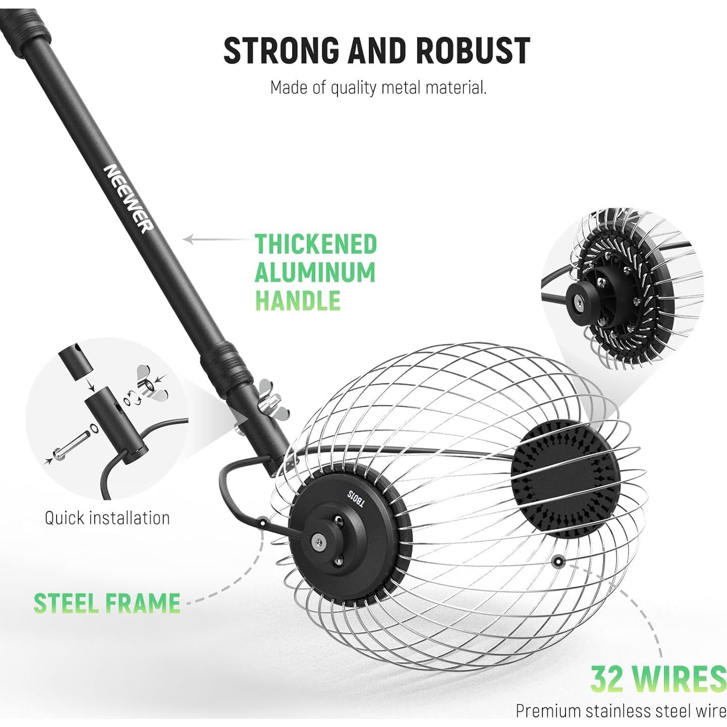 Recogedor de Pelotas de Tenis NEEWER TB01S Ajustable 30-58cm