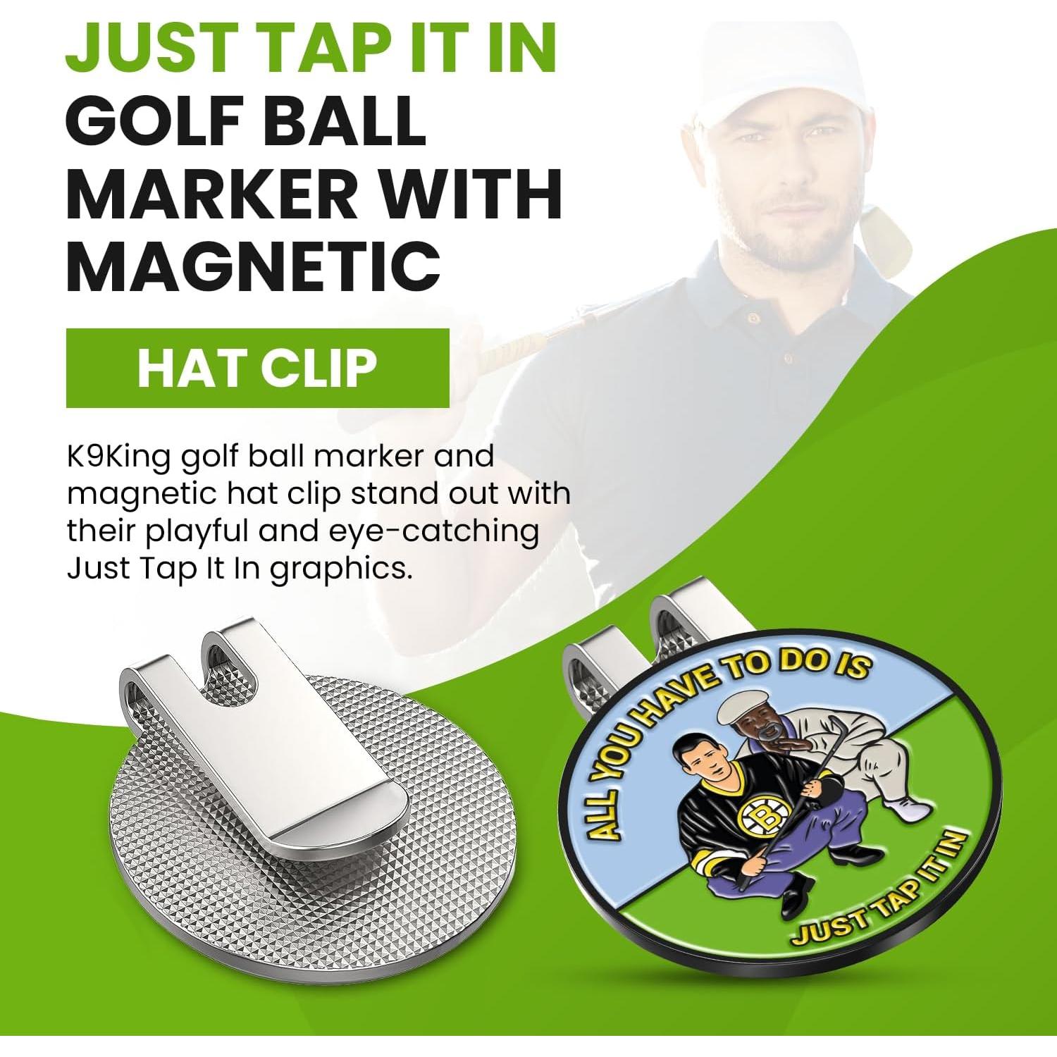 Marcador de Pelota de Golf K9King con Clip Magnético - Set de 2