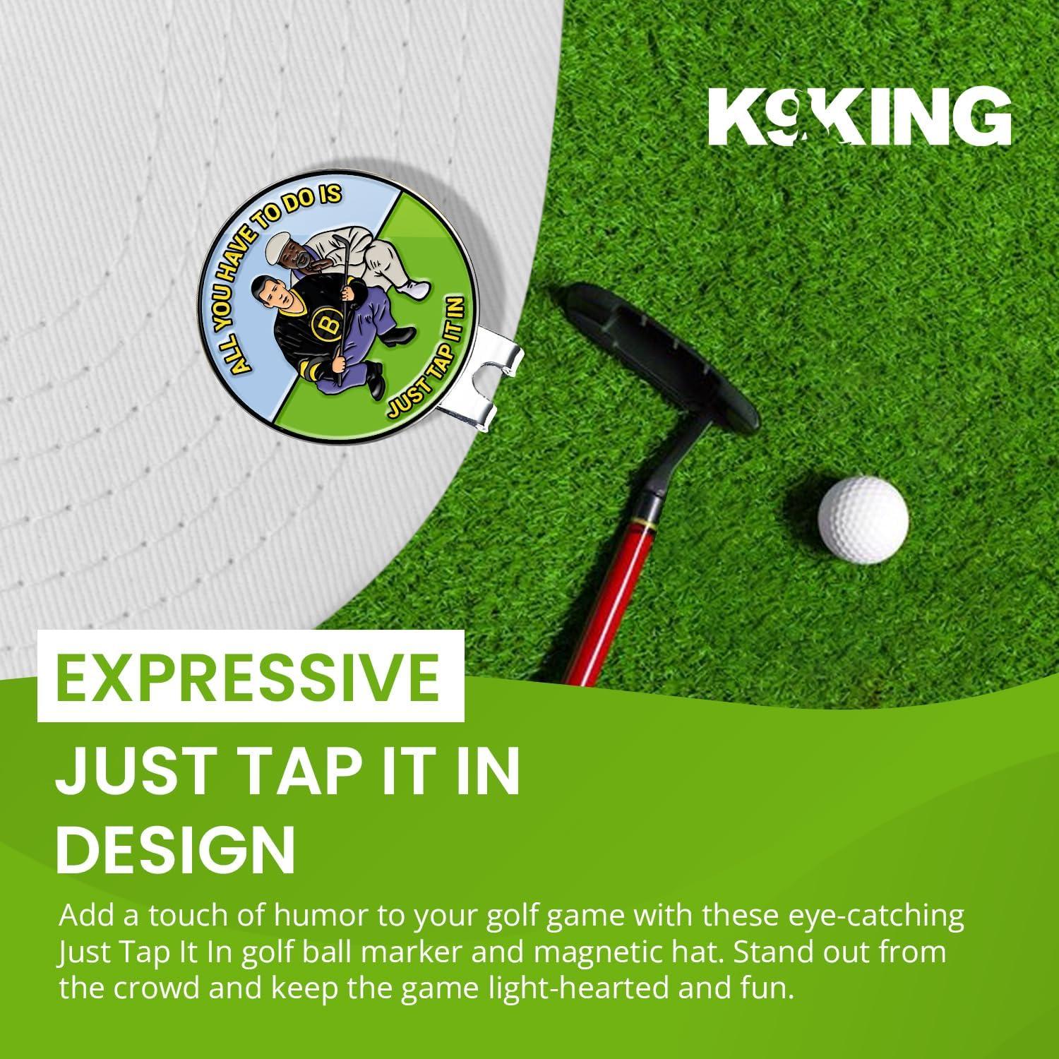 Marcador de Pelota de Golf K9King con Clip Magnético - Set de 2