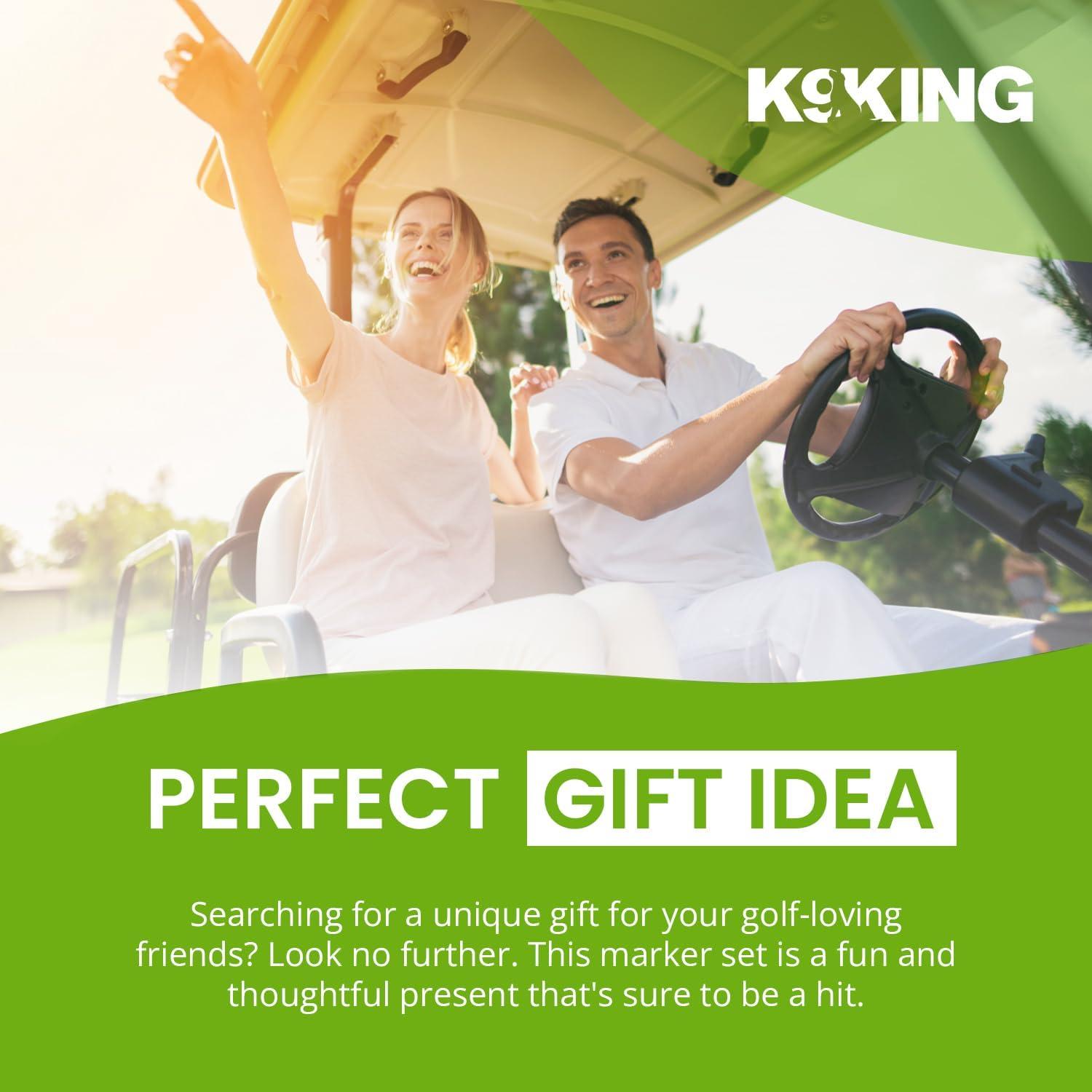 Marcador de Pelota de Golf K9King con Clip Magnético - Set de 2