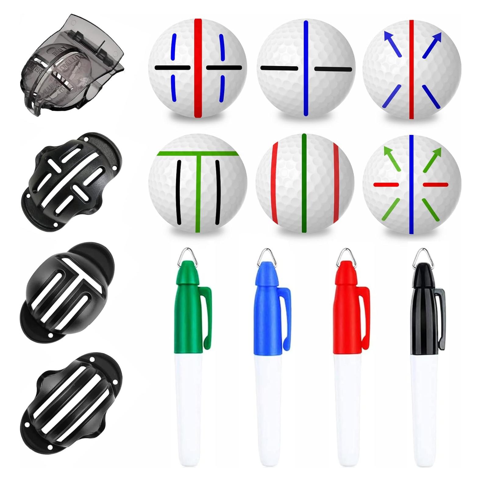 Juego de Marcadores de Pelotas de Golf PUFFINSING 8 Piezas