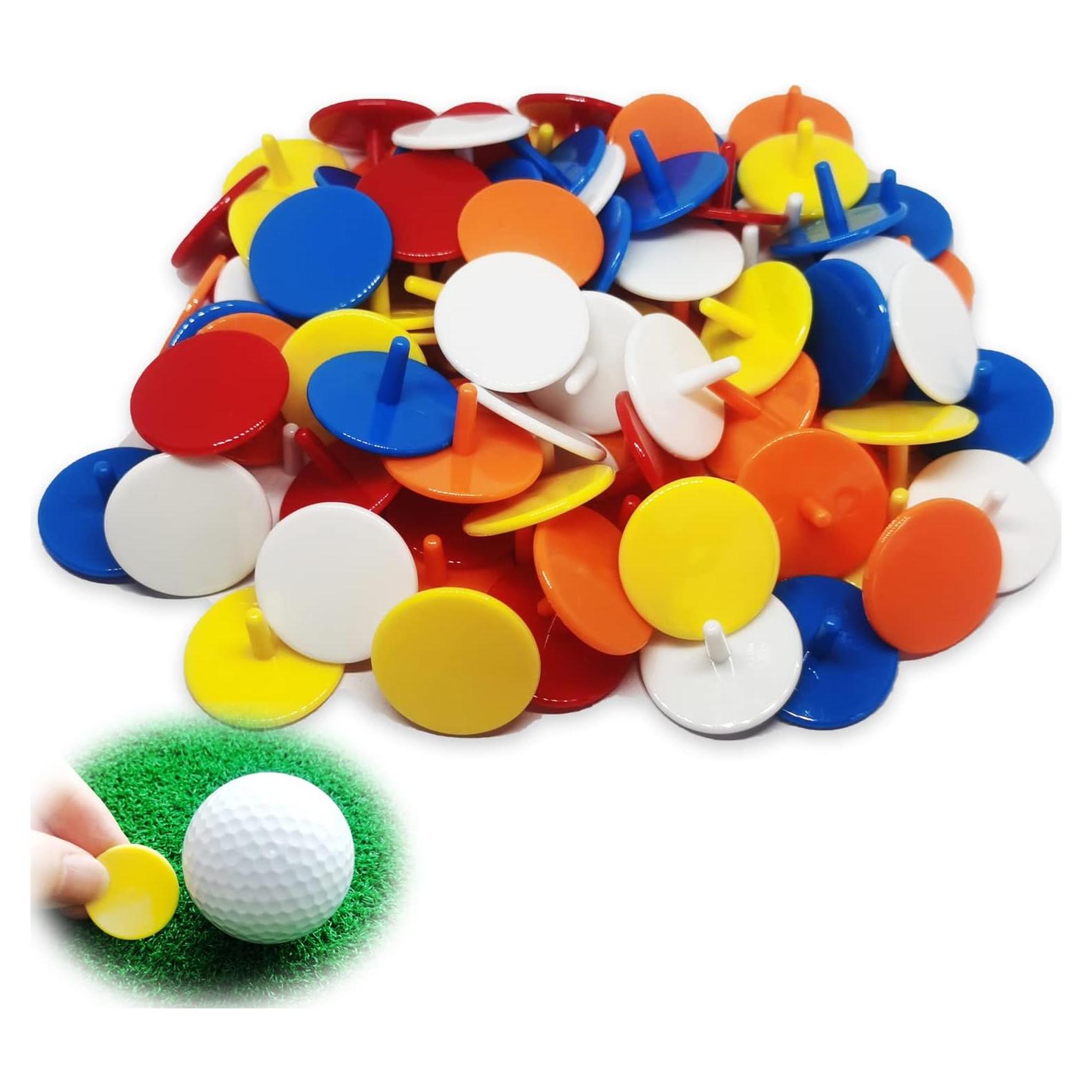 Marcadores de Pelotas de Golf Adhere 50 Pcs ABS Mezcla de Colores