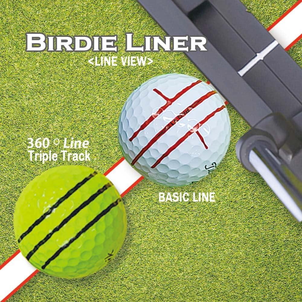 Marcador de bola de golf BIRDIE79 con líneas 360° y 180°
