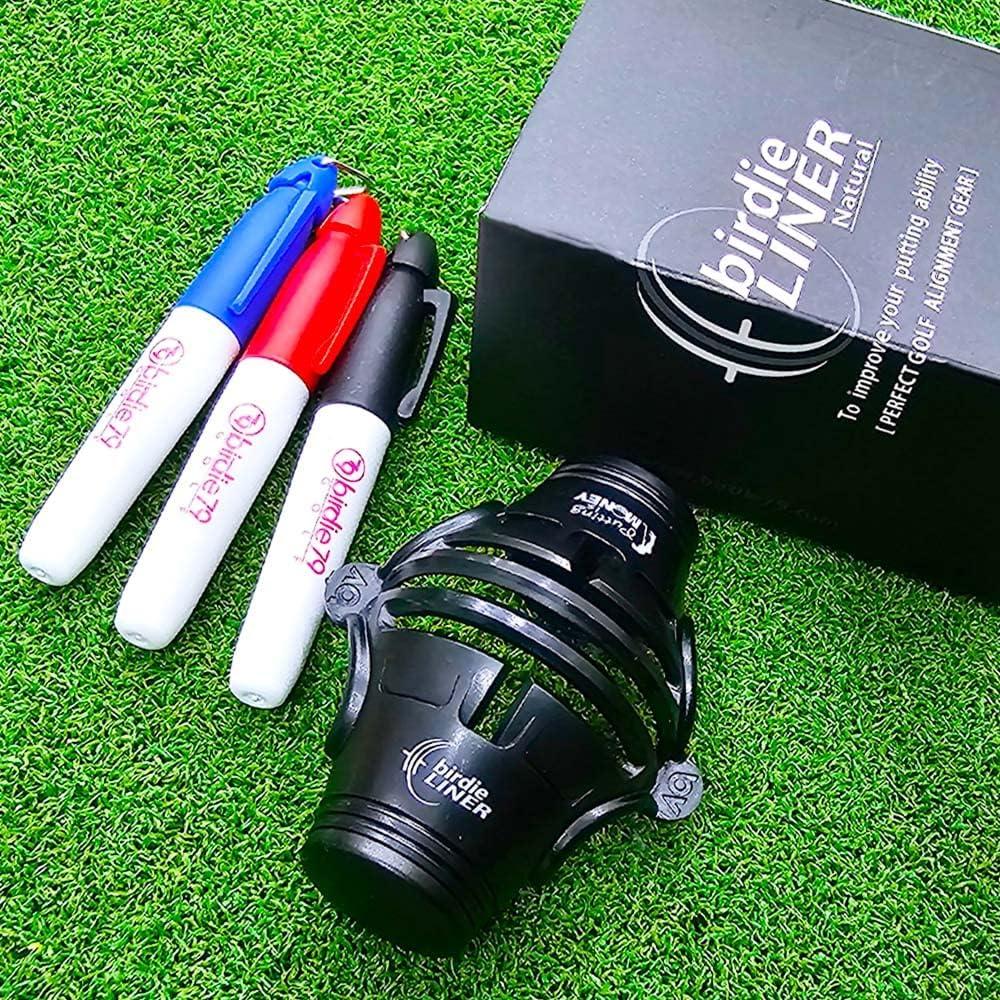 Marcador de bola de golf BIRDIE79 con líneas 360° y 180°