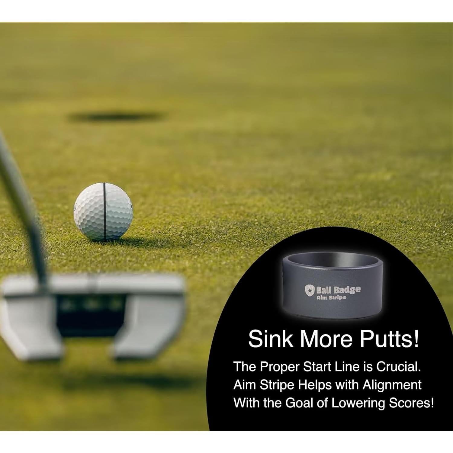 Kit de Marcador de Pelota de Golf HODL 21 Aim Stripe 360°