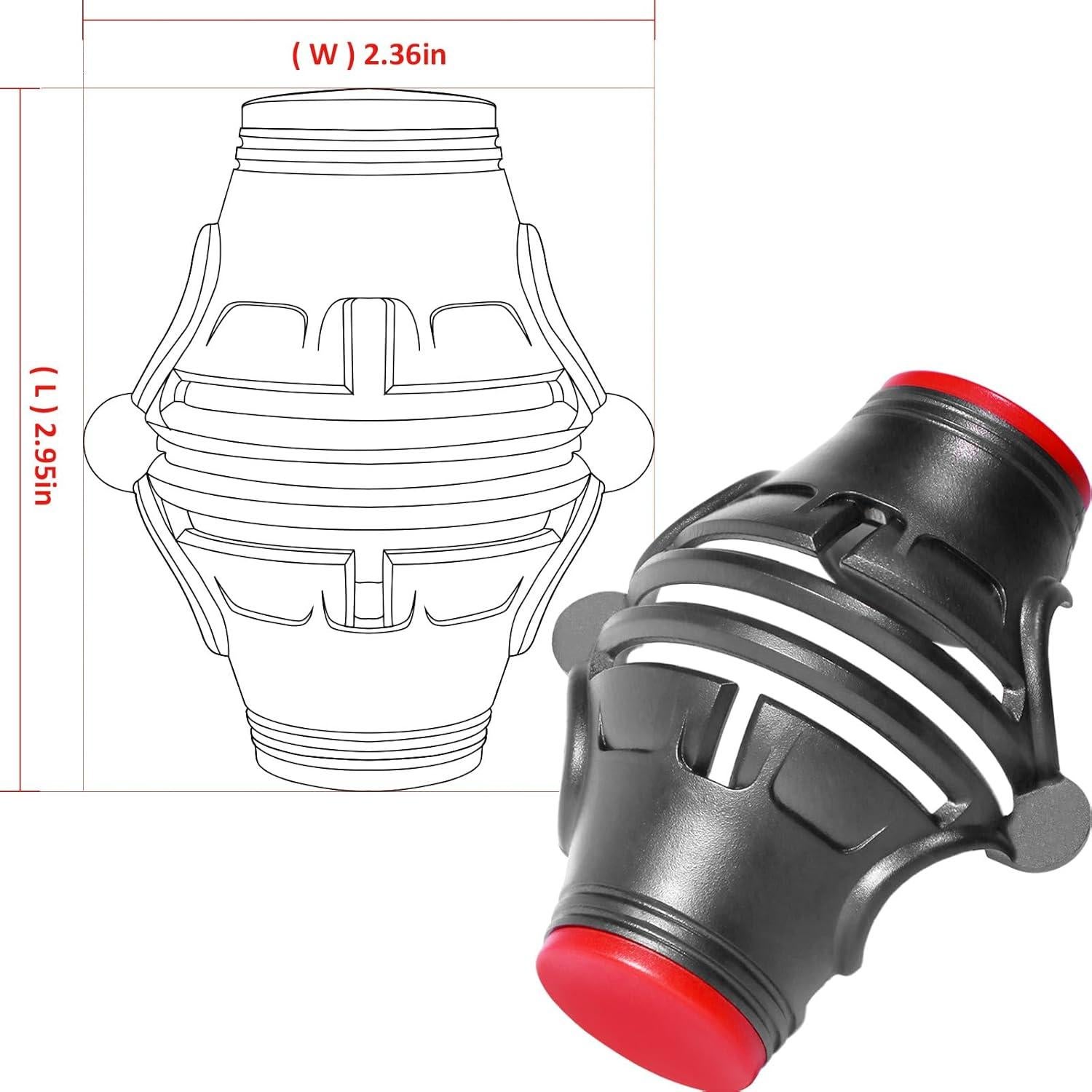 Marcador de Pelotas de Golf OlibaDu Triple Línea 360°