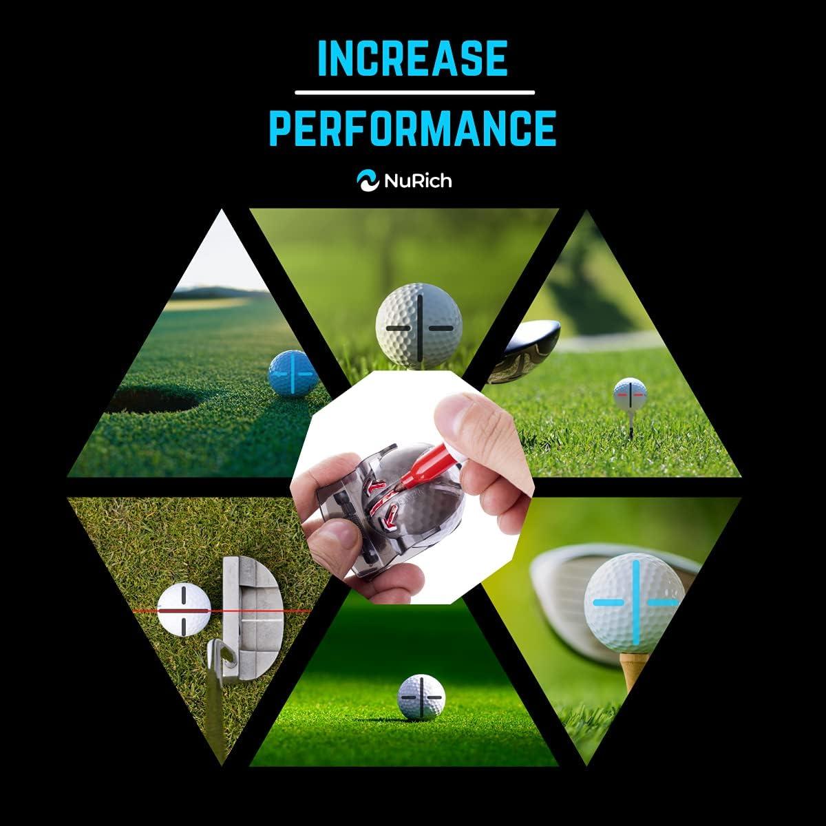 Herramienta de Marcado de Pelotas de Golf NuRich - Paquete de 2