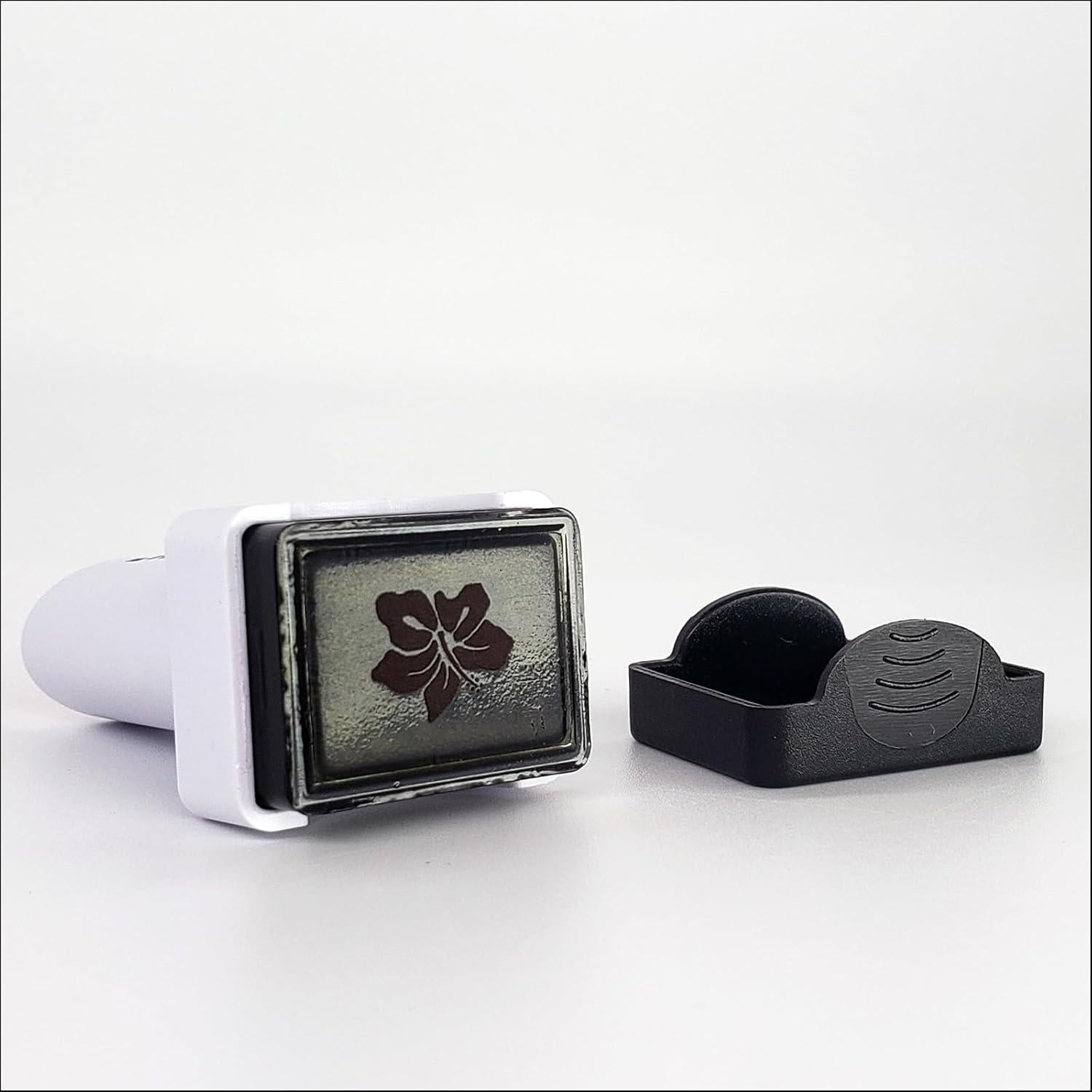 Sello de Pelota de Golf Ball Tatt - Autotintante, Color Hibisco