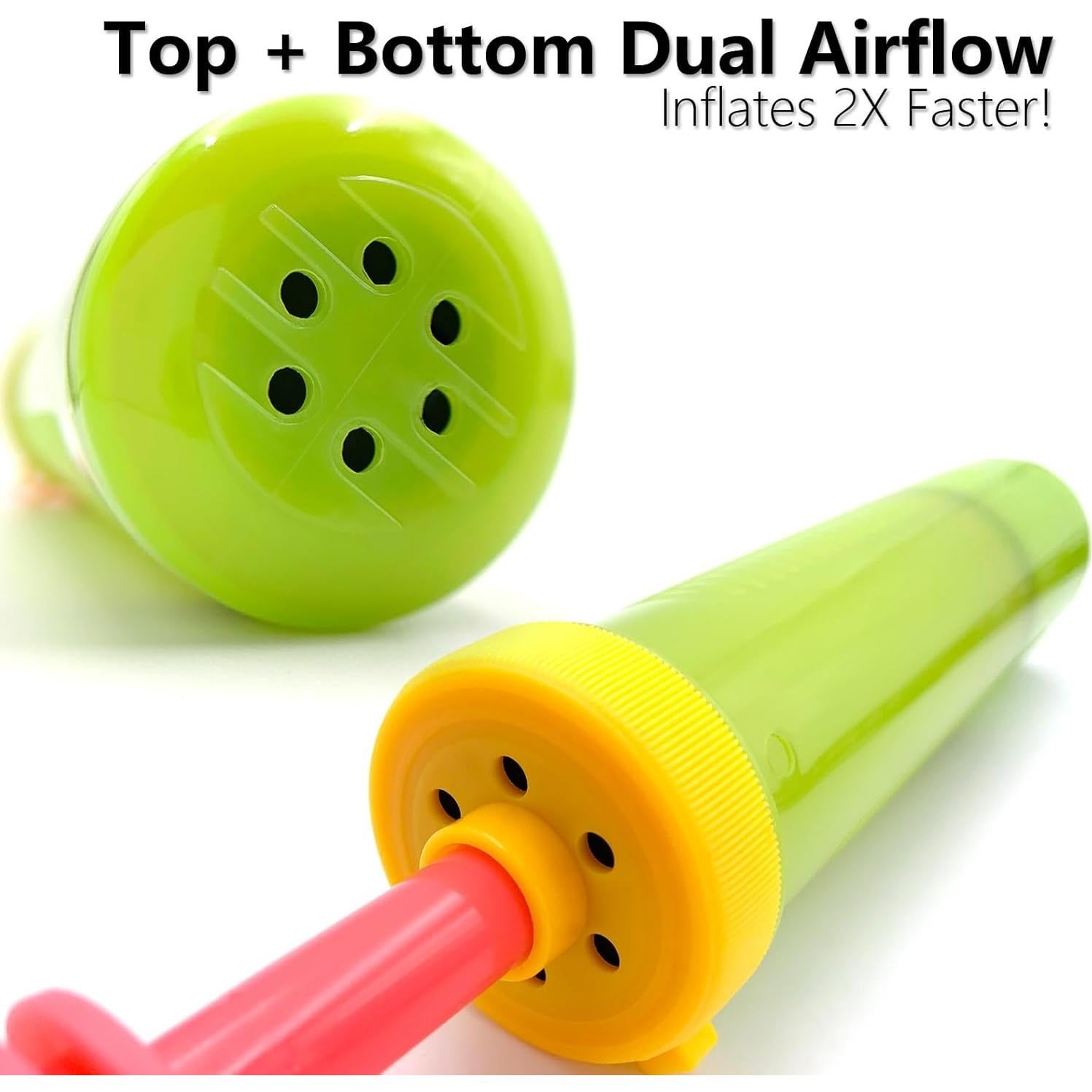 Bomba de aire manual BIDEX BP24 de acción dual verde