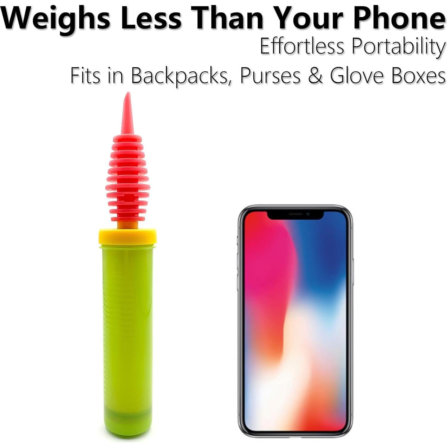 Bomba de aire manual BIDEX BP24 de acción dual verde