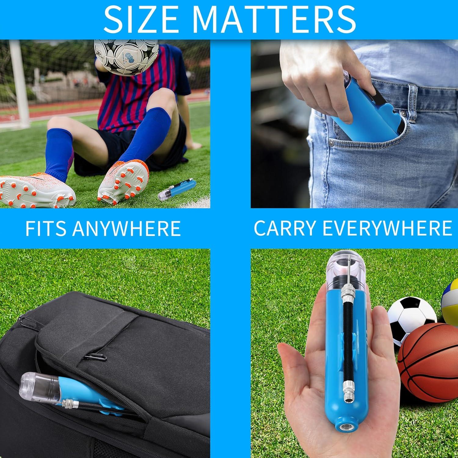 Bomba de Balón Deportivo Ouyili Doble Acción con Agujas