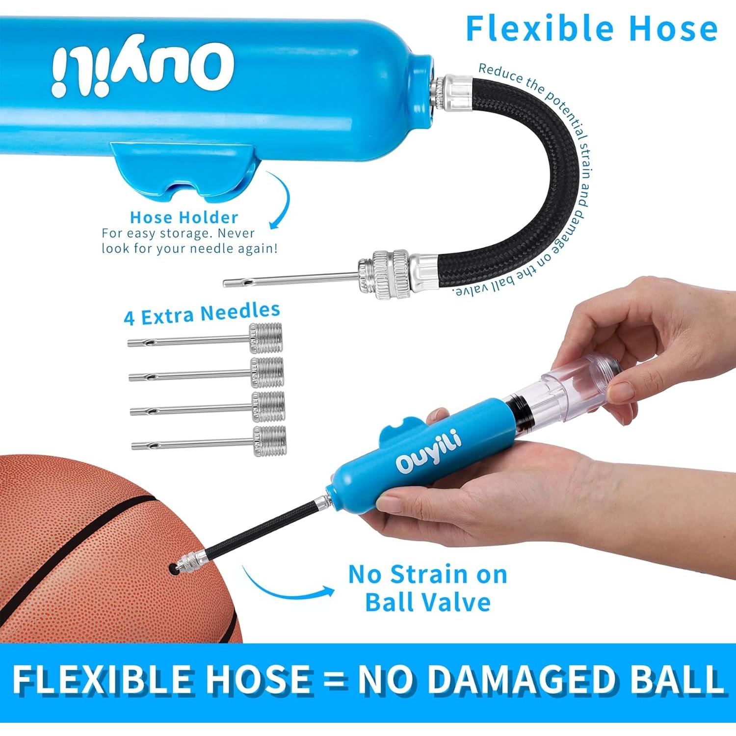 Bomba de Balón Deportivo Ouyili Doble Acción con Agujas