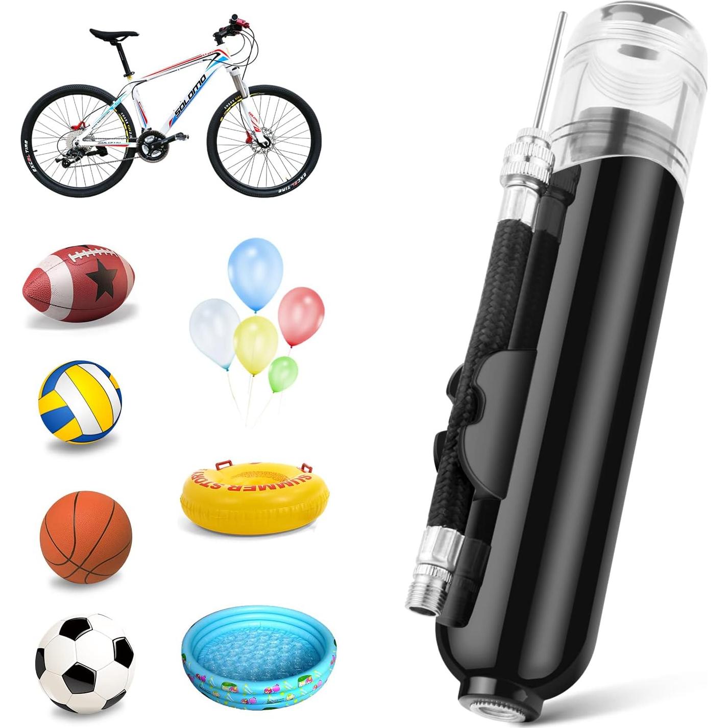 Bomba de Pelotas Manual BROTOU Doble Acción con Accesorios