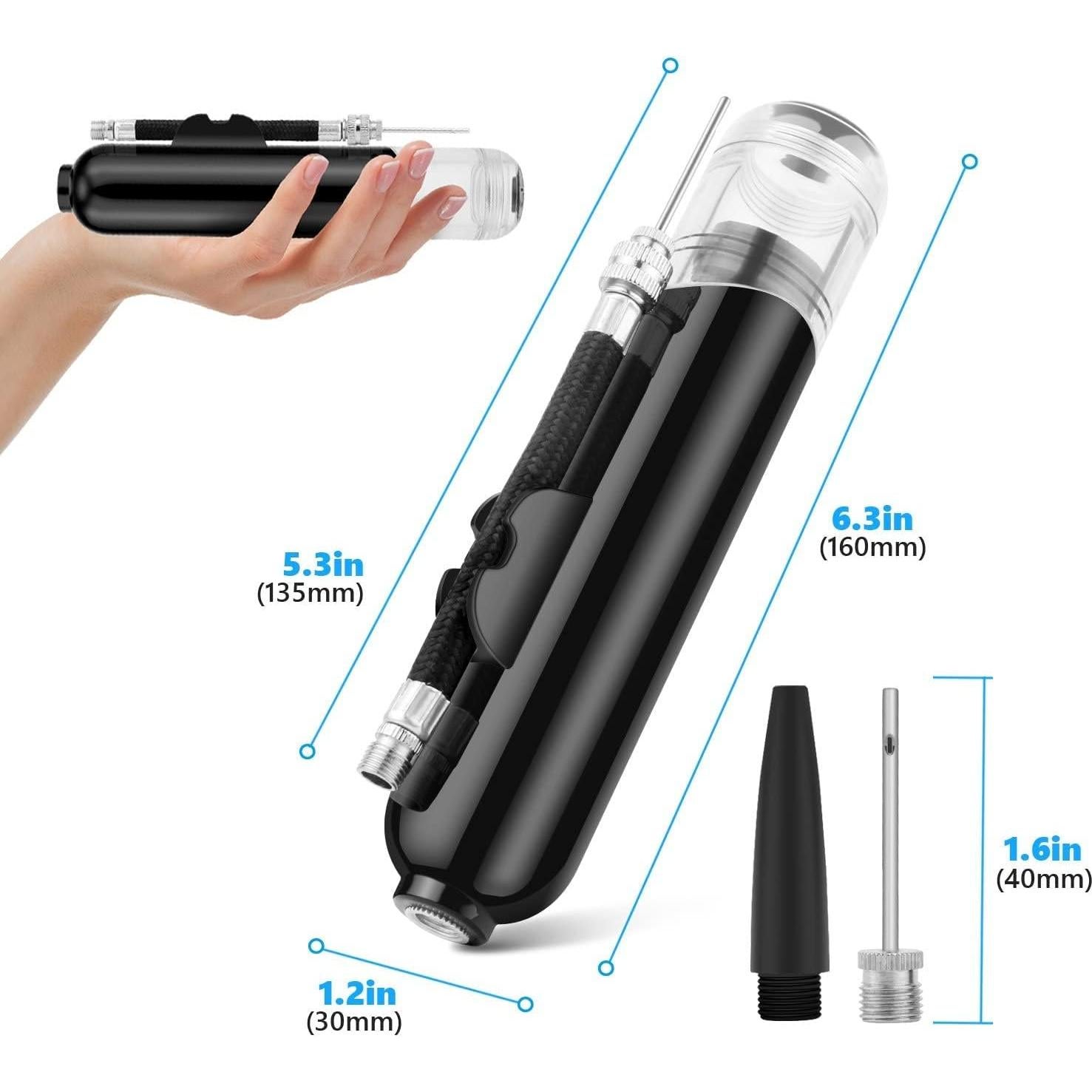 Bomba de Pelotas Manual BROTOU Doble Acción con Accesorios