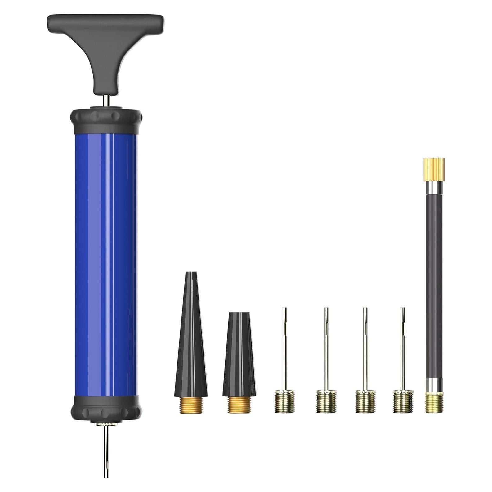 Bomba de Pelotas Manual HDNNC Azul con Agujas y Boquillas