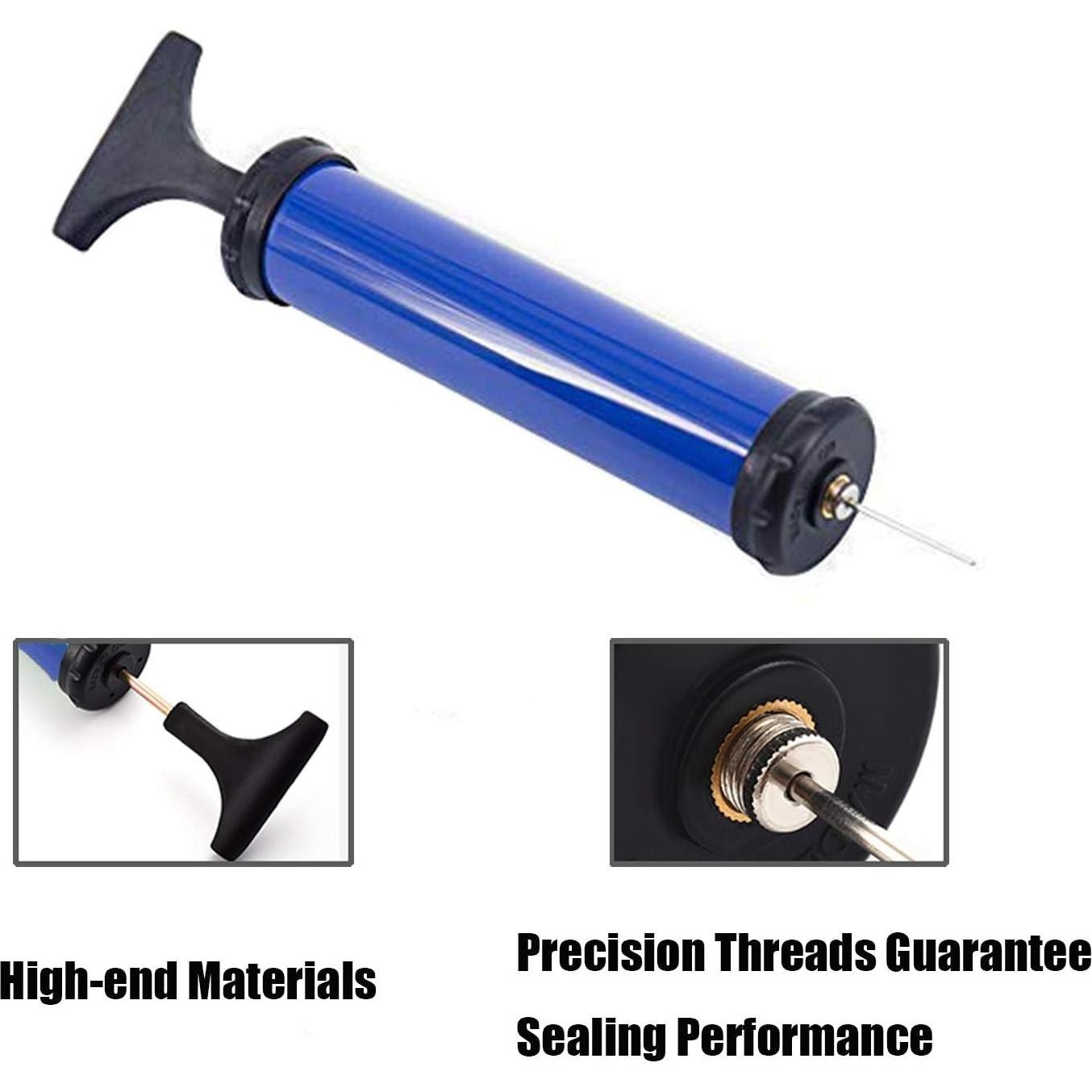 Bomba de Pelotas Manual HDNNC Azul con Agujas y Boquillas