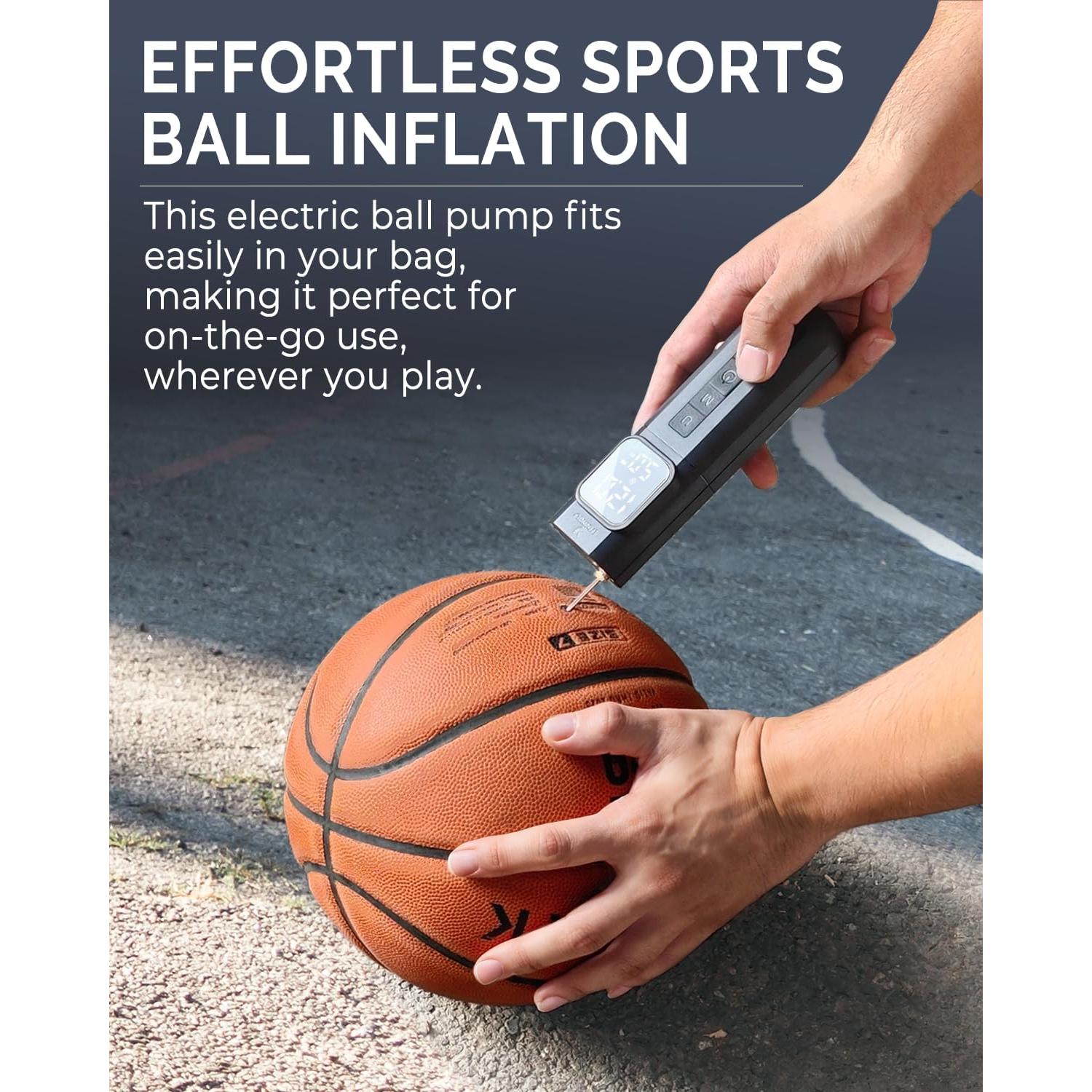 Bomba de Pelotas Eléctrica ETENWOLF P200 2000mAh con Manómetro